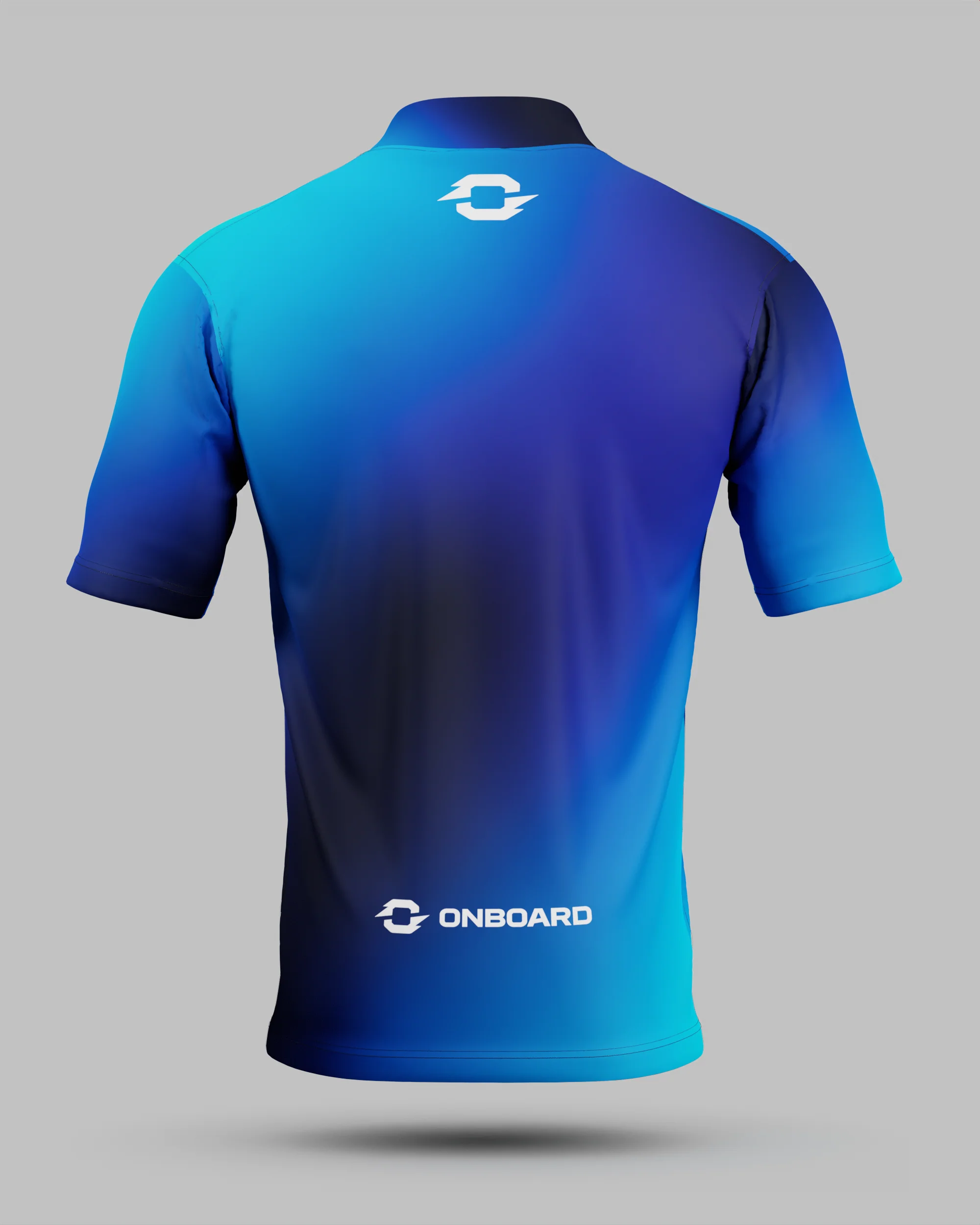 Express Aura 1/4 Zip Pro Collar Jersey Blue - Image 3