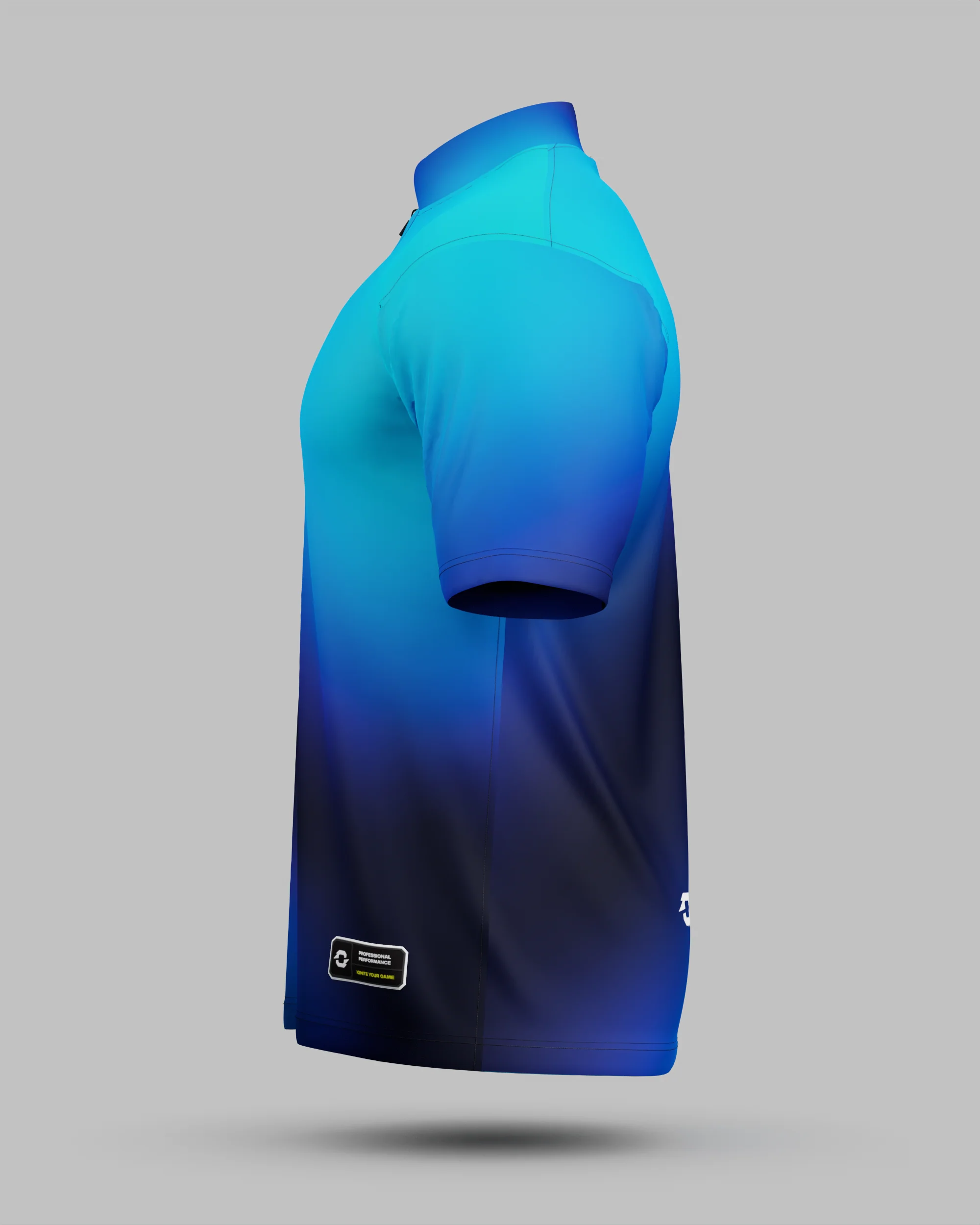 Express Aura 1/4 Zip Pro Collar Jersey Blue - Image 4