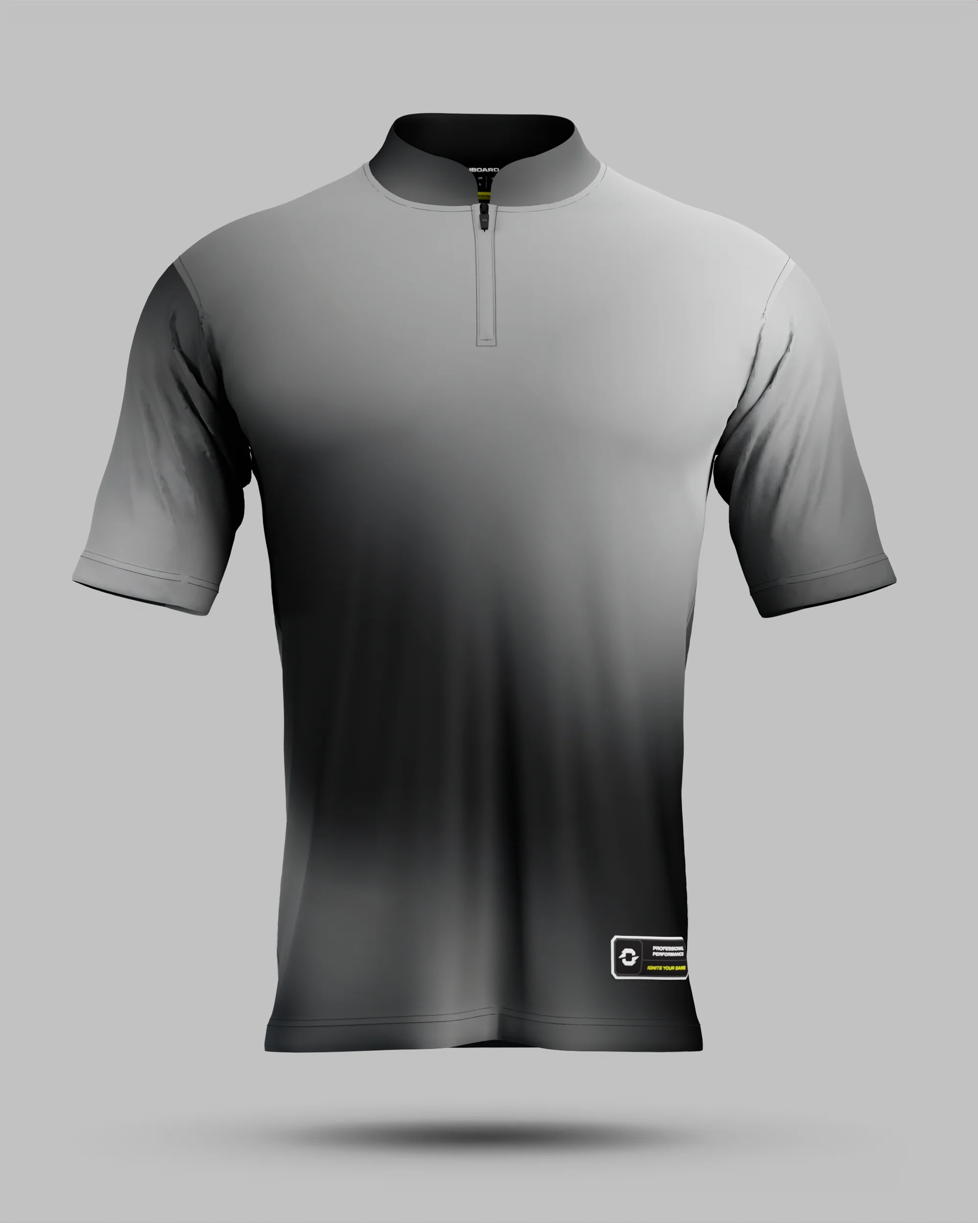 Express Aura 1/4 Zip Pro Collar Jersey Grey