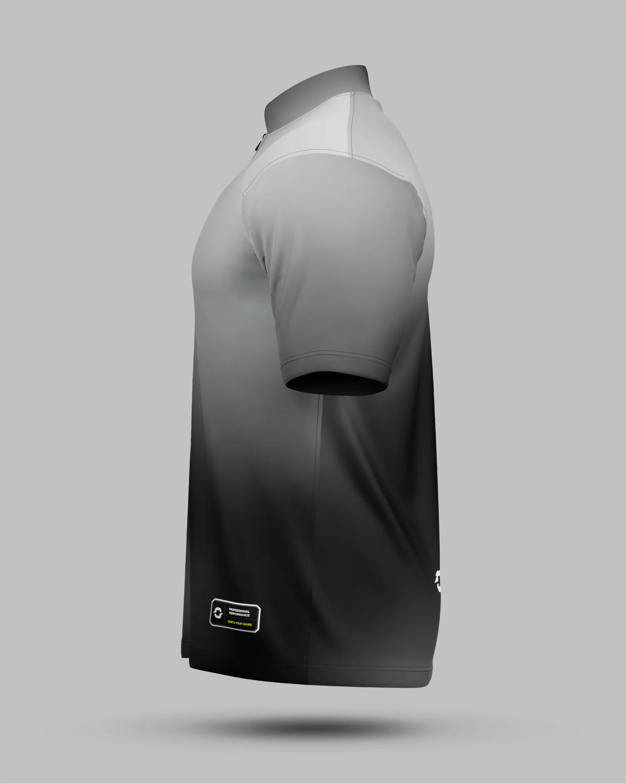 Express Aura 1/4 Zip Pro Collar Jersey Grey - Image 4