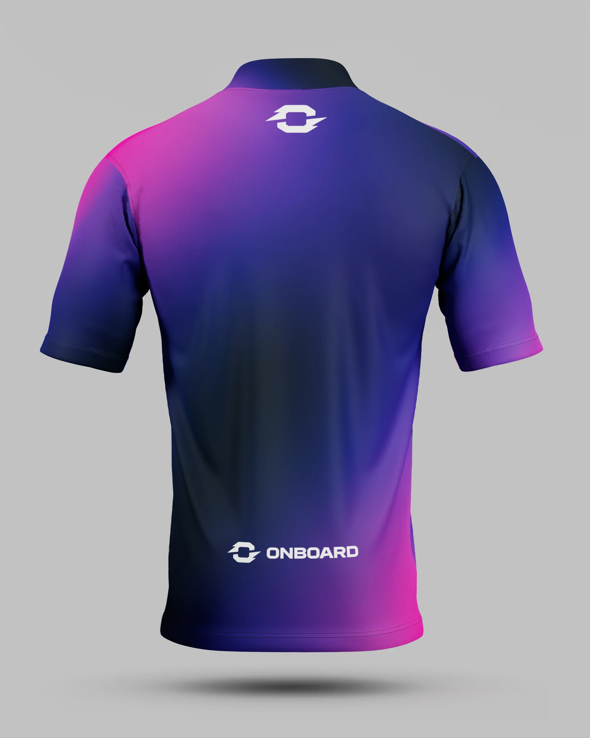 Express Aura 1/4 Zip Pro Collar Jersey Purple - Image 3