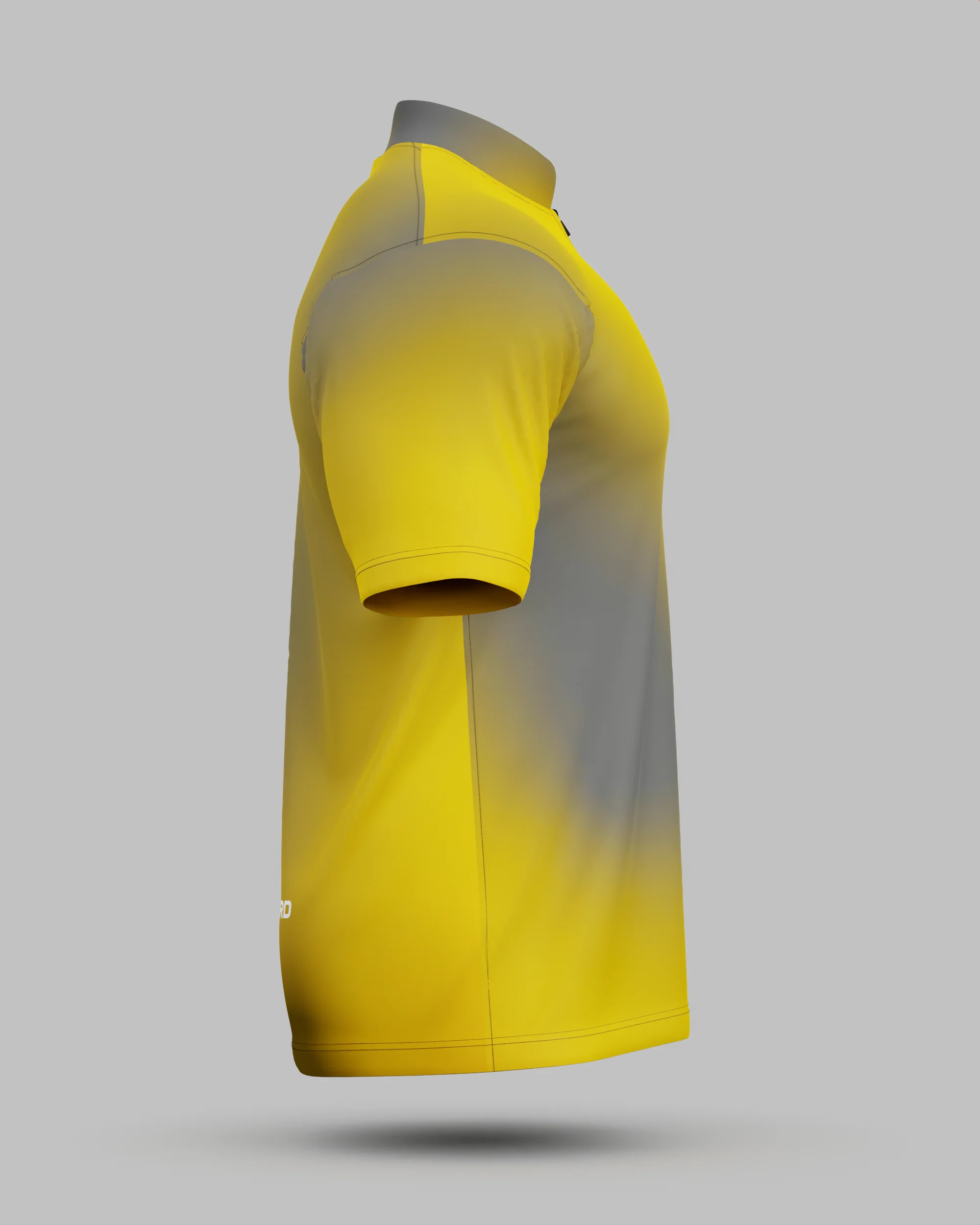 Express Aura 1/4 Zip Pro Collar Jersey Yellow - Image 2