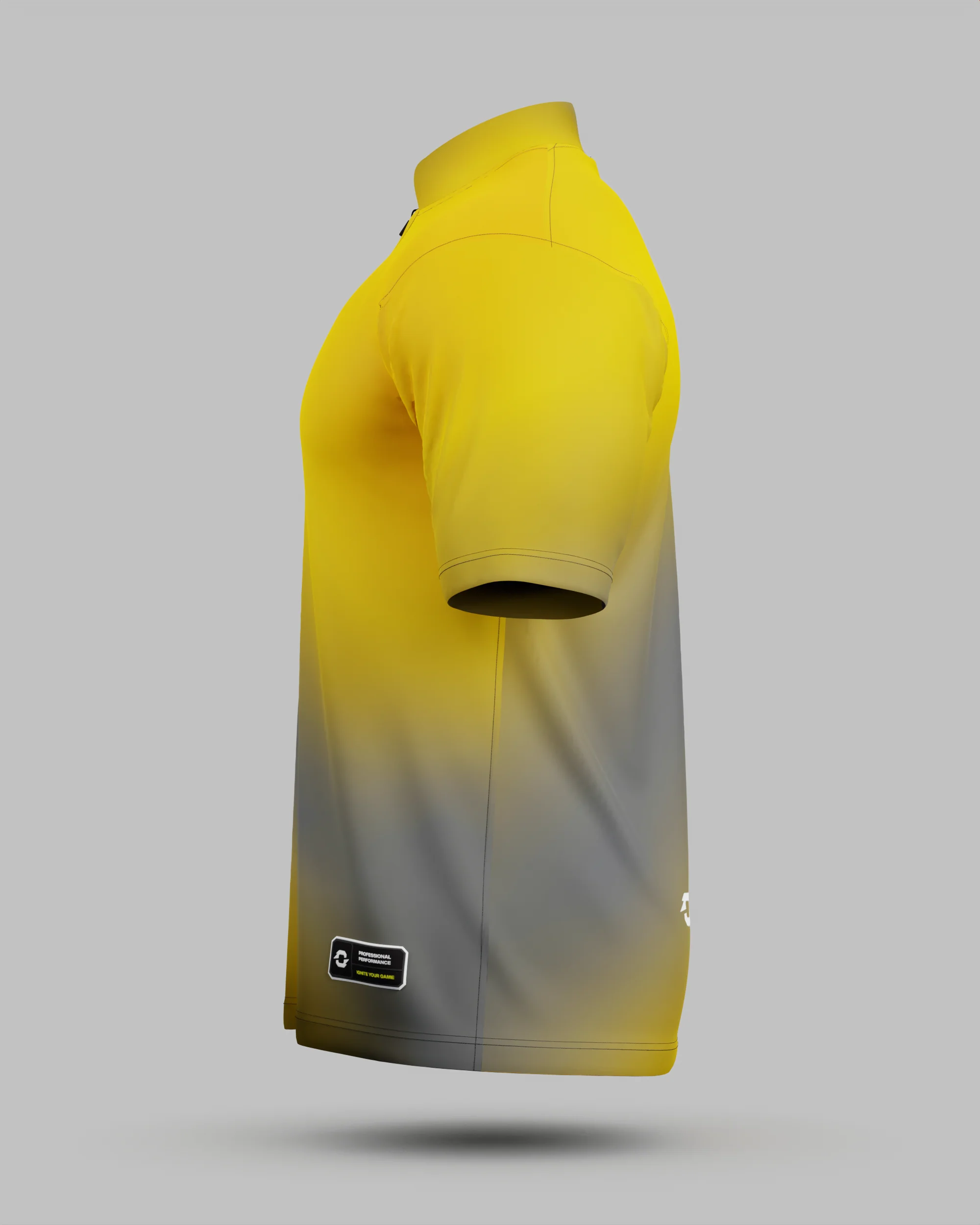 Express Aura 1/4 Zip Pro Collar Jersey Yellow - Image 4