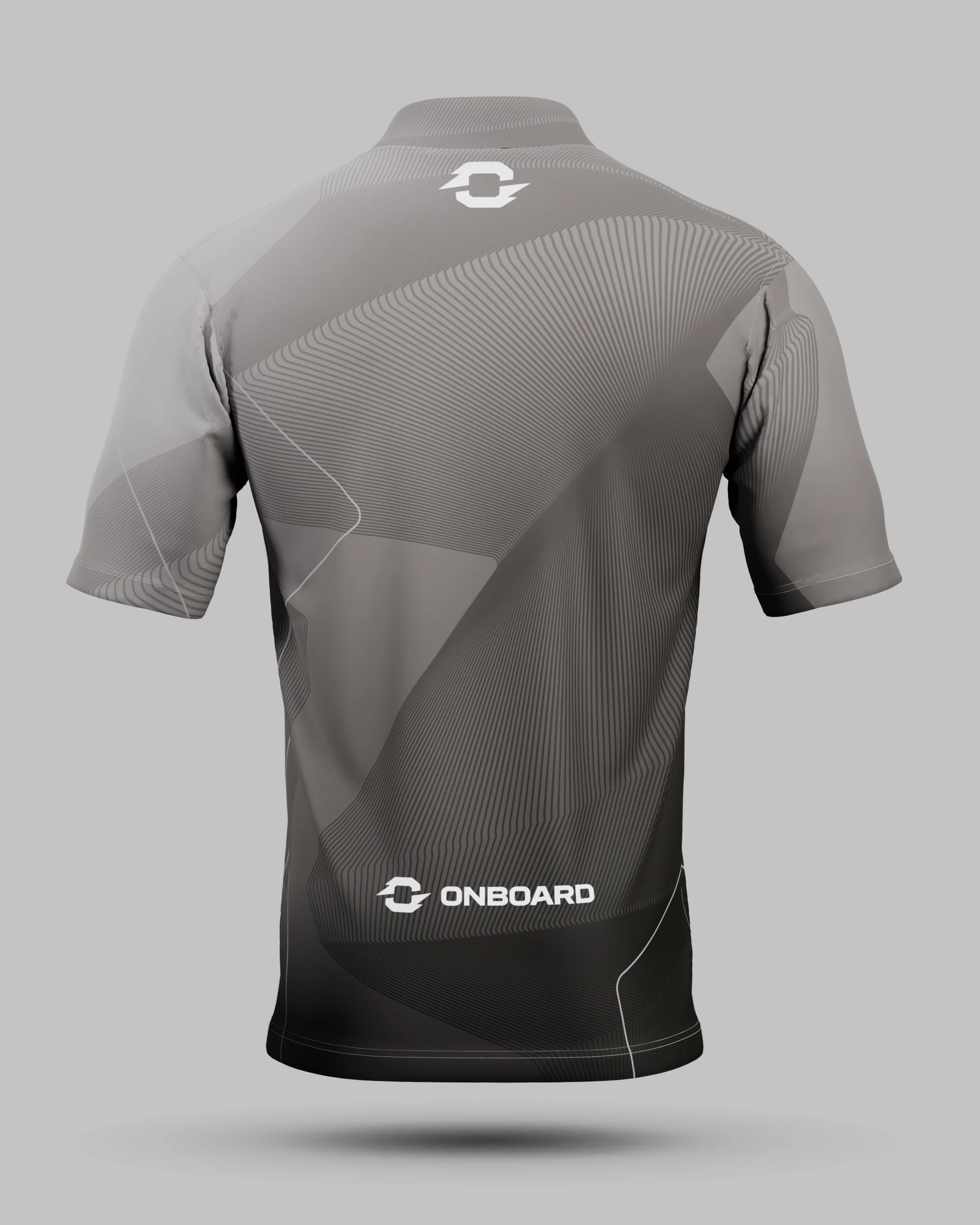 Express California 1/4 Zip Pro Collar Jersey Graphite - Image 2