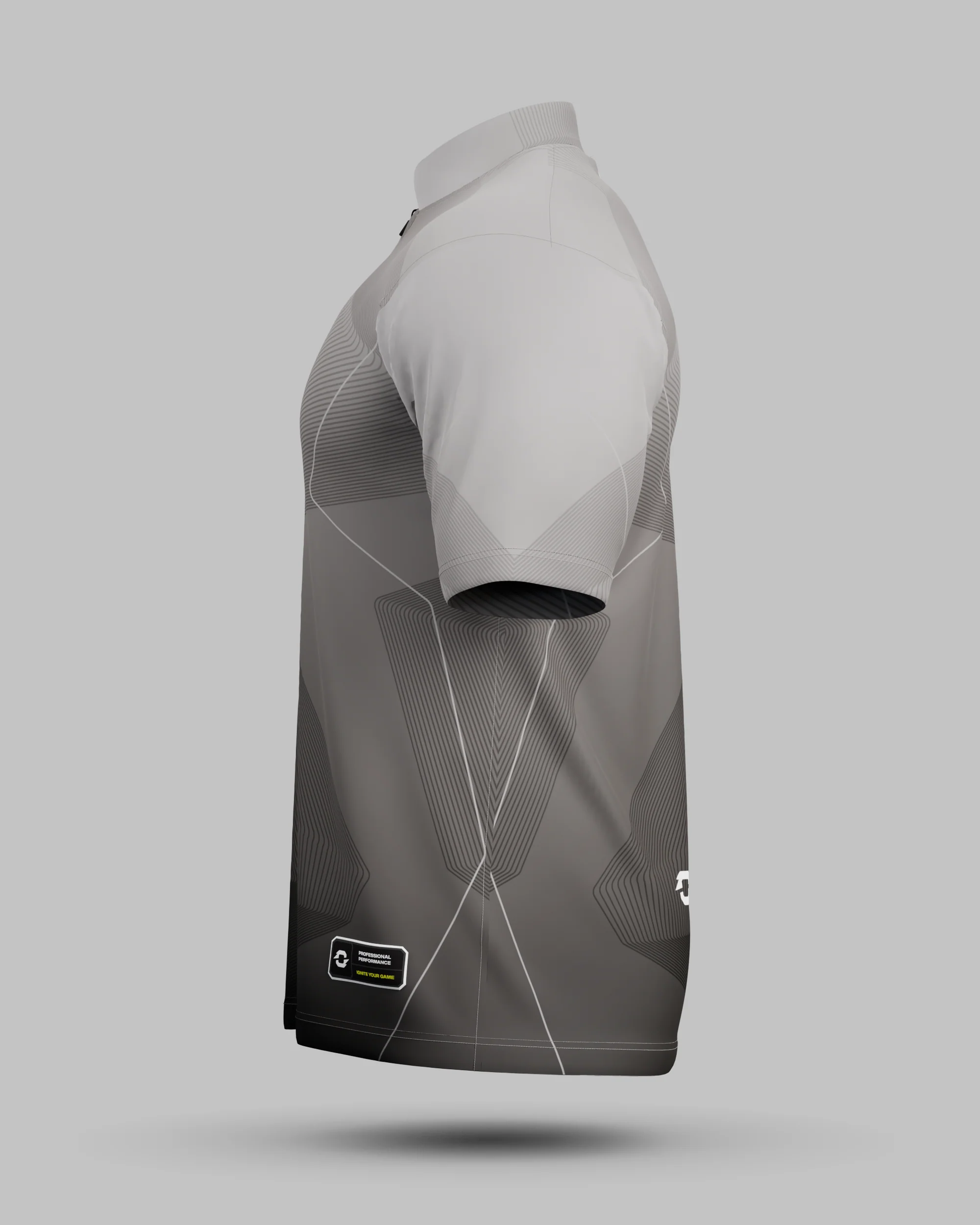 Express California 1/4 Zip Pro Collar Jersey Graphite - Image 4