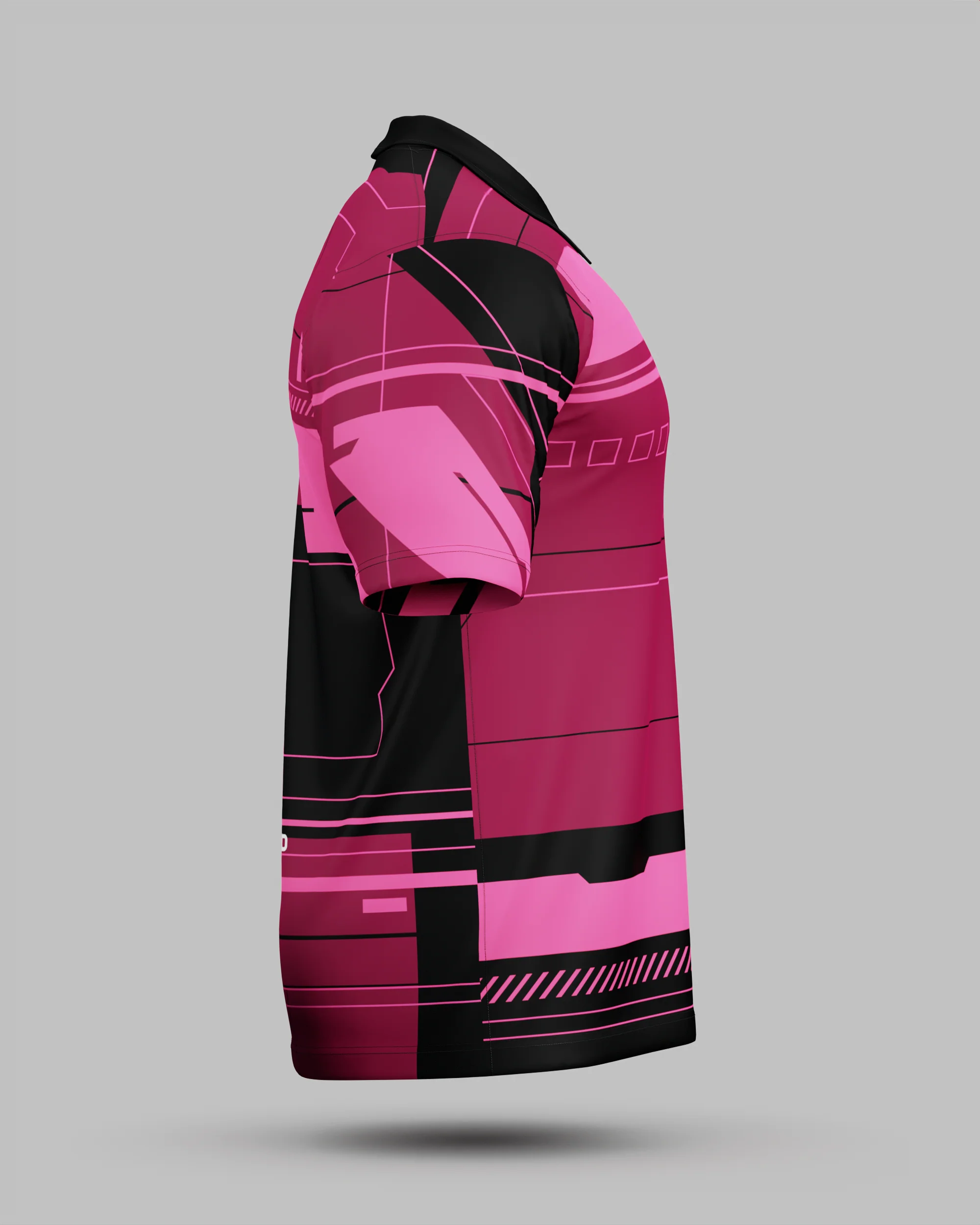 Express Tokyo 2.0 3 Button Polo Collar Jersey Pink - Image 2