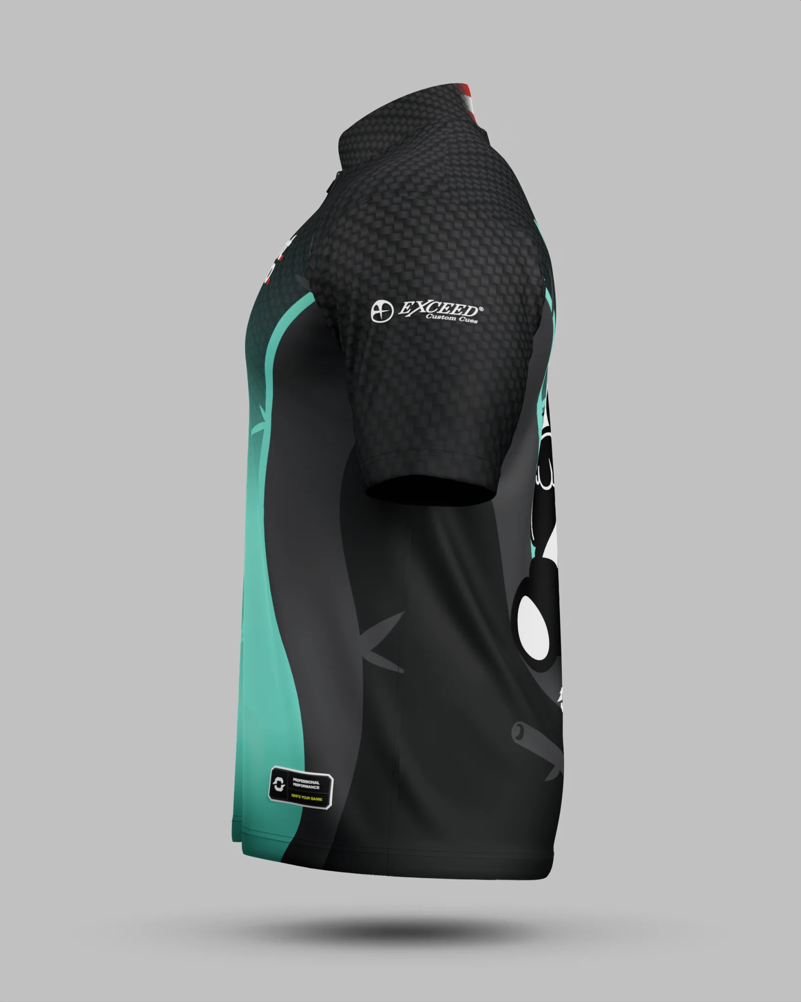 Mario 'Panda' He Jersey Turquoise - Image 4