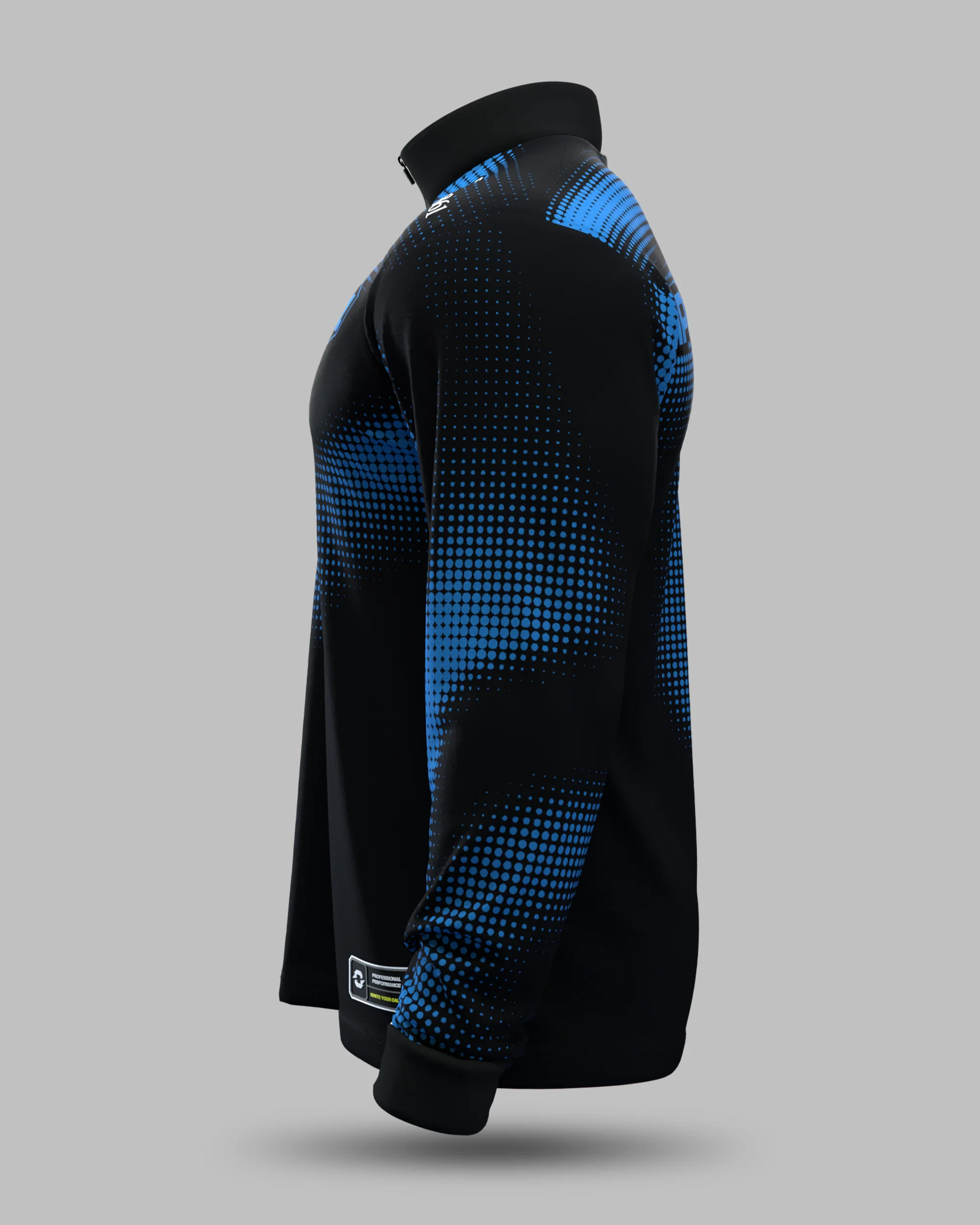 Official 2026 IPA Tour 1/2 Zip Mid Layer (Black/Blue) - Image 3
