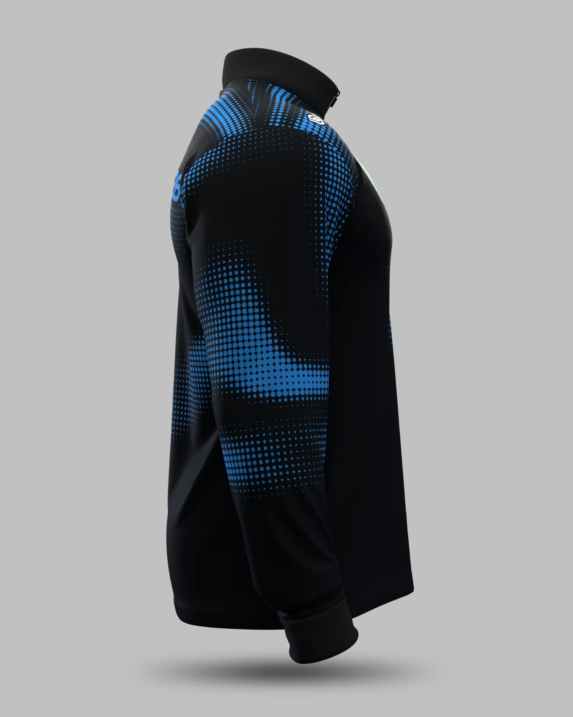 Official 2026 IPA Tour 1/2 Zip Mid Layer (Black/Blue) - Image 4