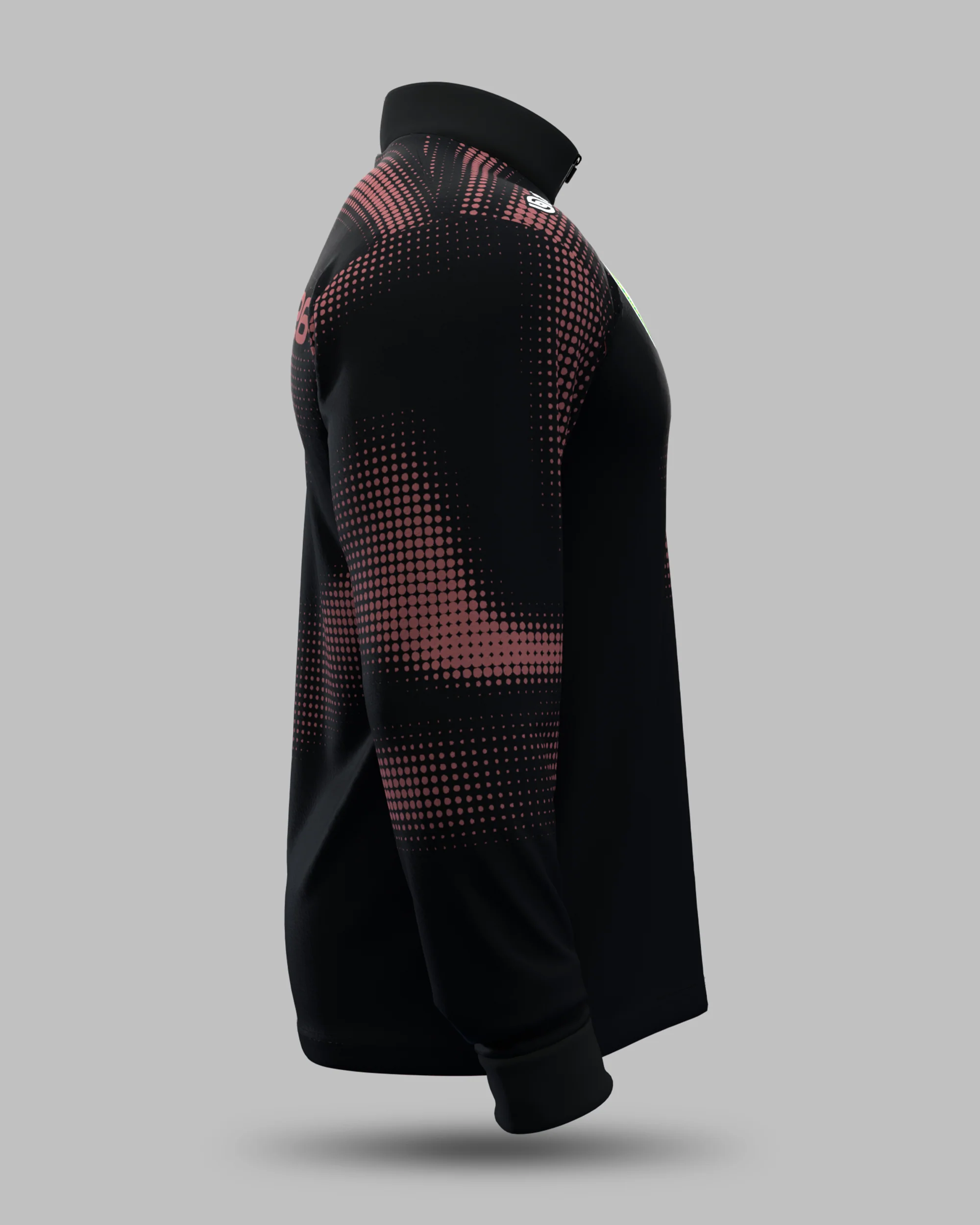 Official 2026 IPA Tour 1/2 Zip Mid Layer (Black/Burgundy) - Image 4