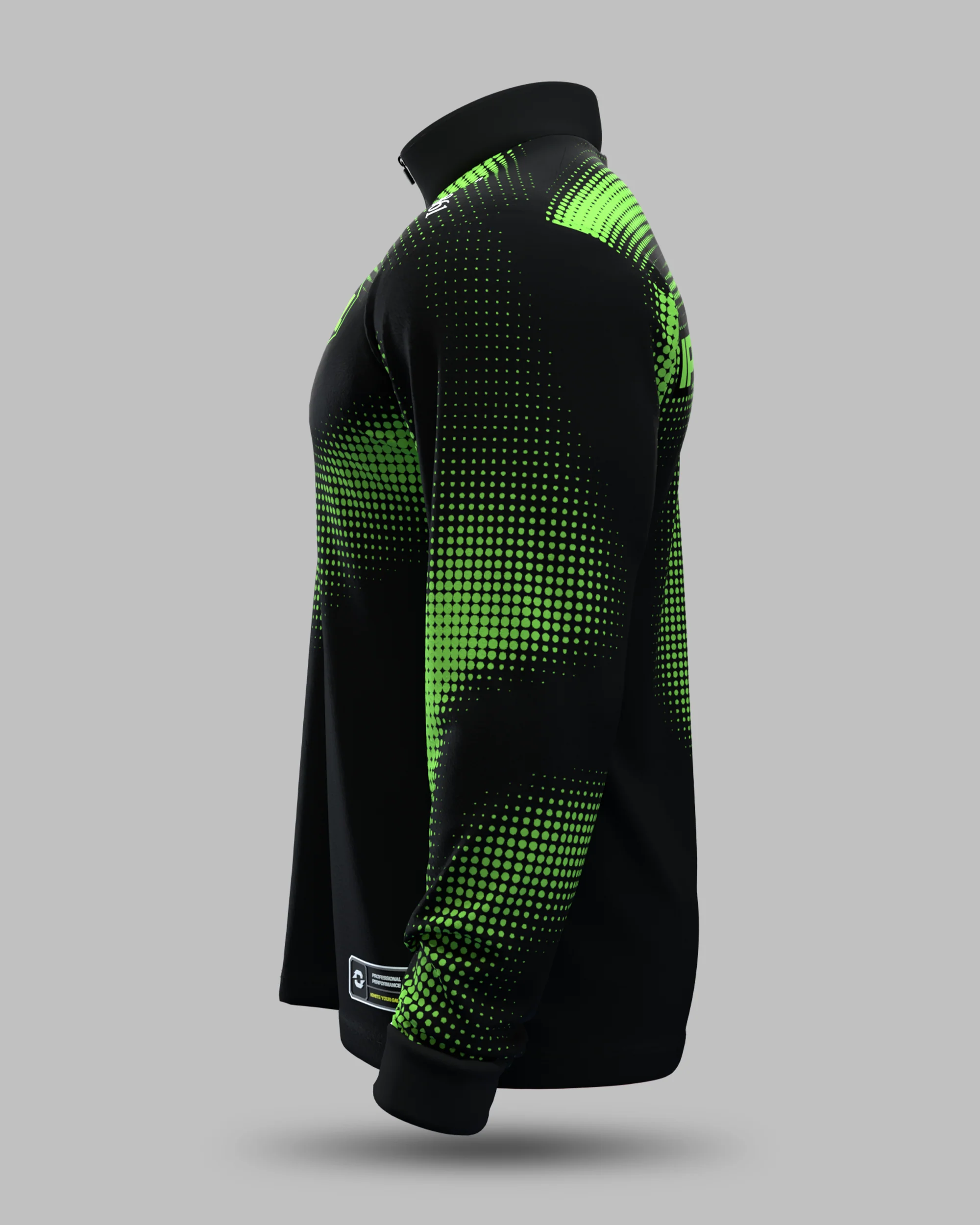 Official 2026 IPA Tour 1/2 Zip Mid Layer (Black/Green) - Image 3
