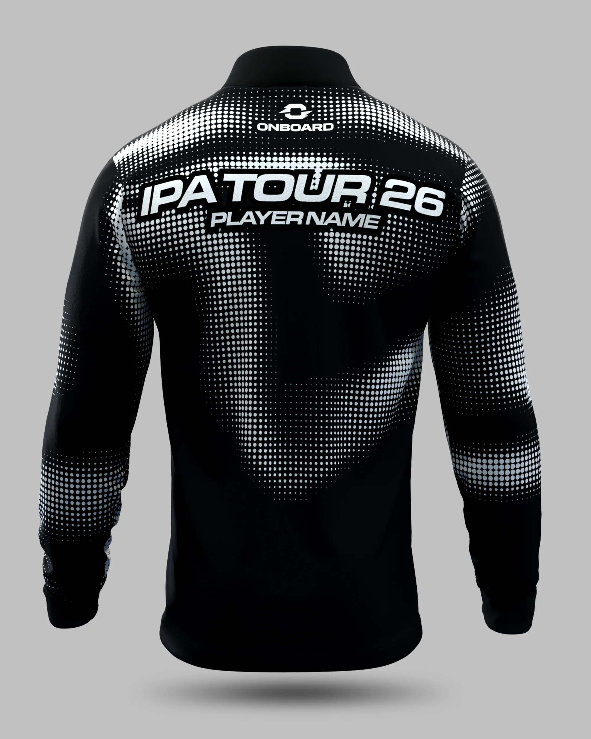 Official 2026 IPA Tour 1/2 Zip Mid Layer (Black/Grey) - Image 2