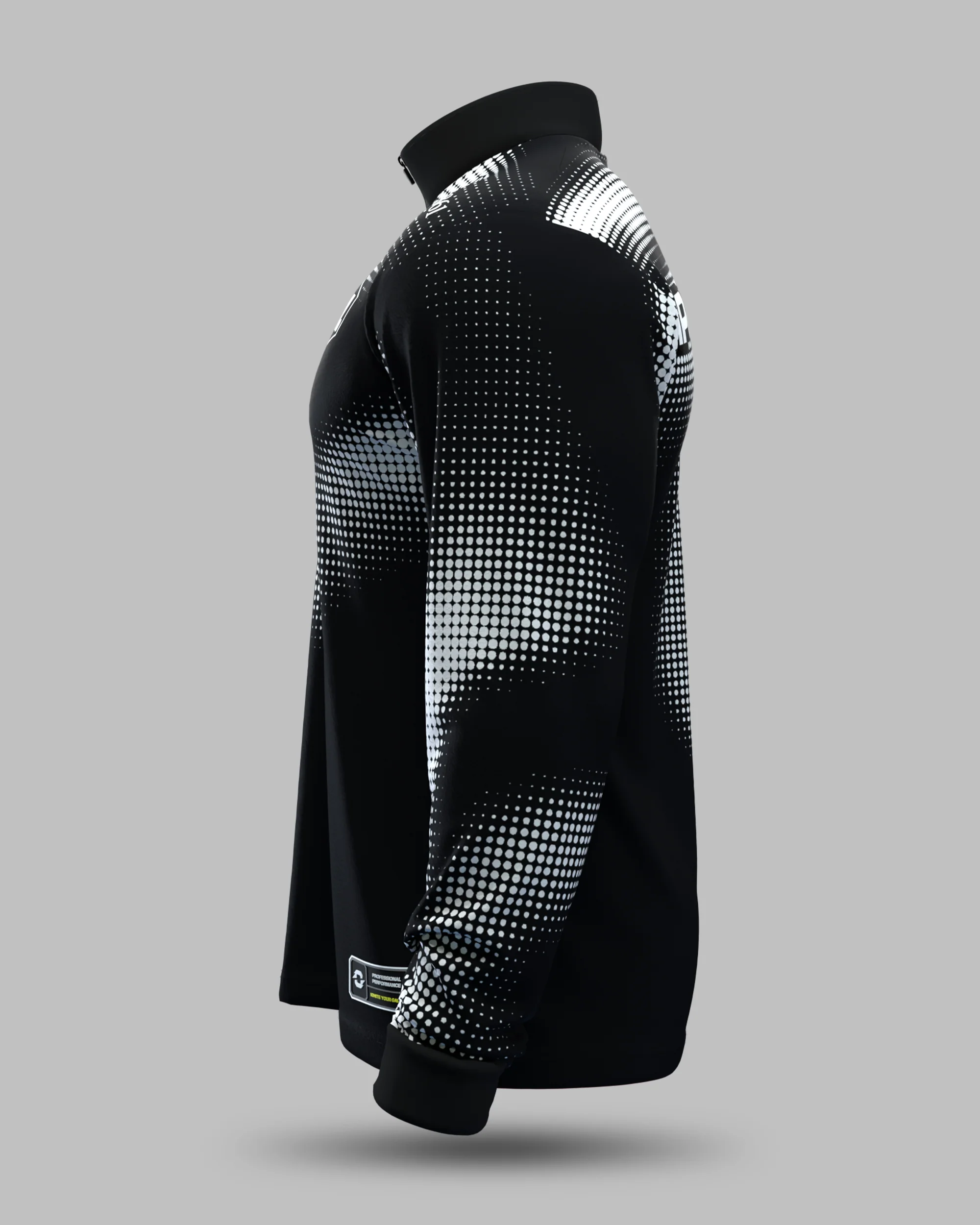 Official 2026 IPA Tour 1/2 Zip Mid Layer (Black/Grey) - Image 3