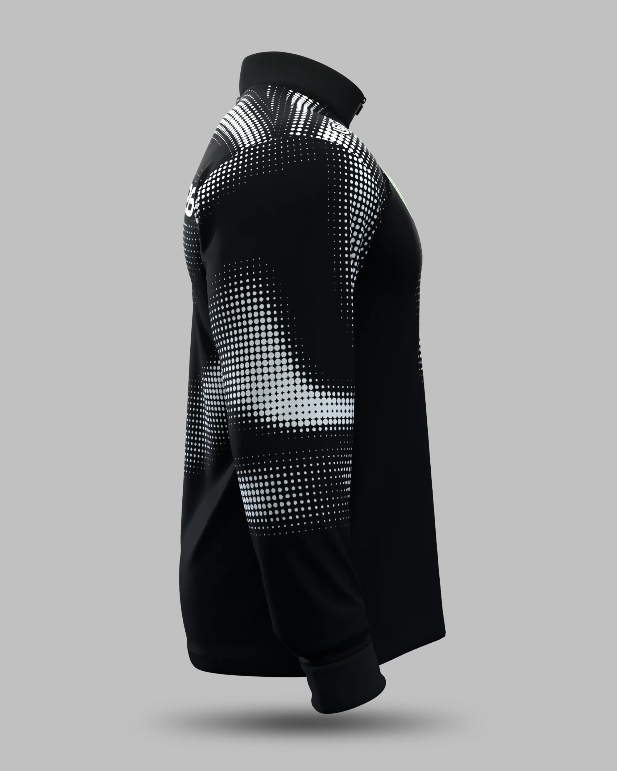 Official 2026 IPA Tour 1/2 Zip Mid Layer (Black/Grey) - Image 4