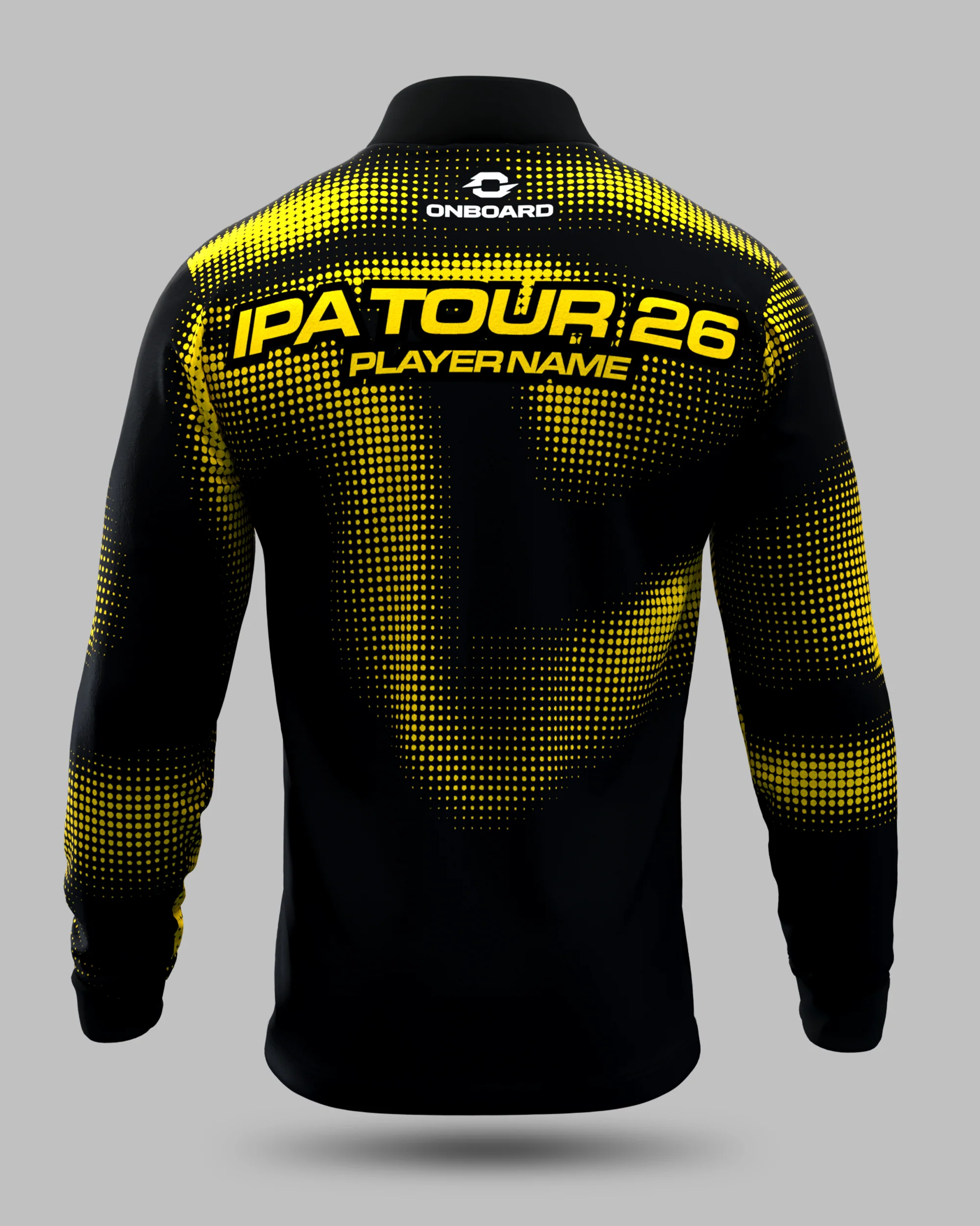 Official 2026 IPA Tour 1/2 Zip Mid Layer (Black/Mustard) - Image 2