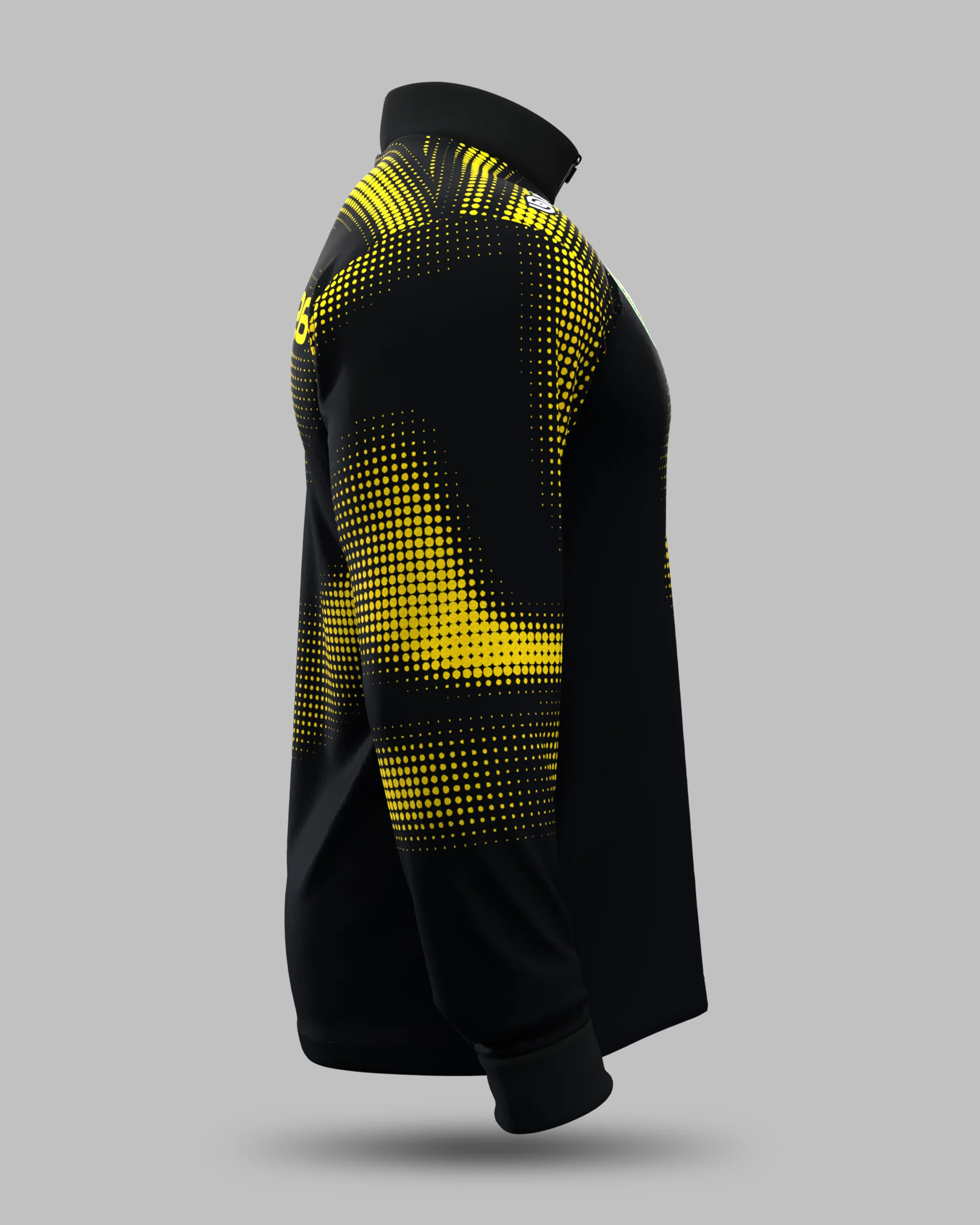 Official 2026 IPA Tour 1/2 Zip Mid Layer (Black/Mustard) - Image 4