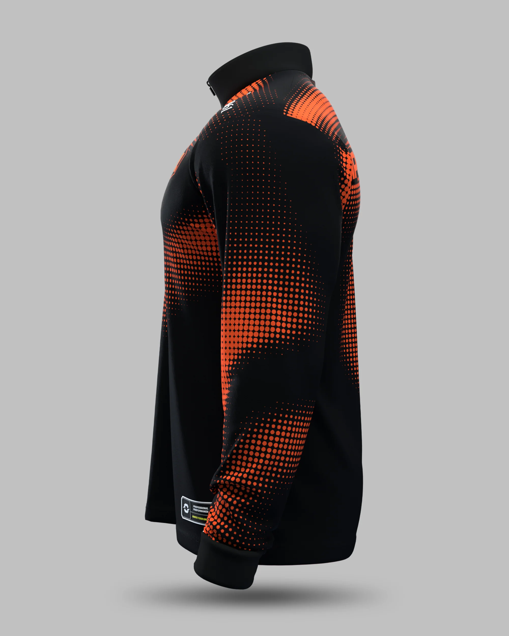 Official 2026 IPA Tour 1/2 Zip Mid Layer (Black/Orange) - Image 3