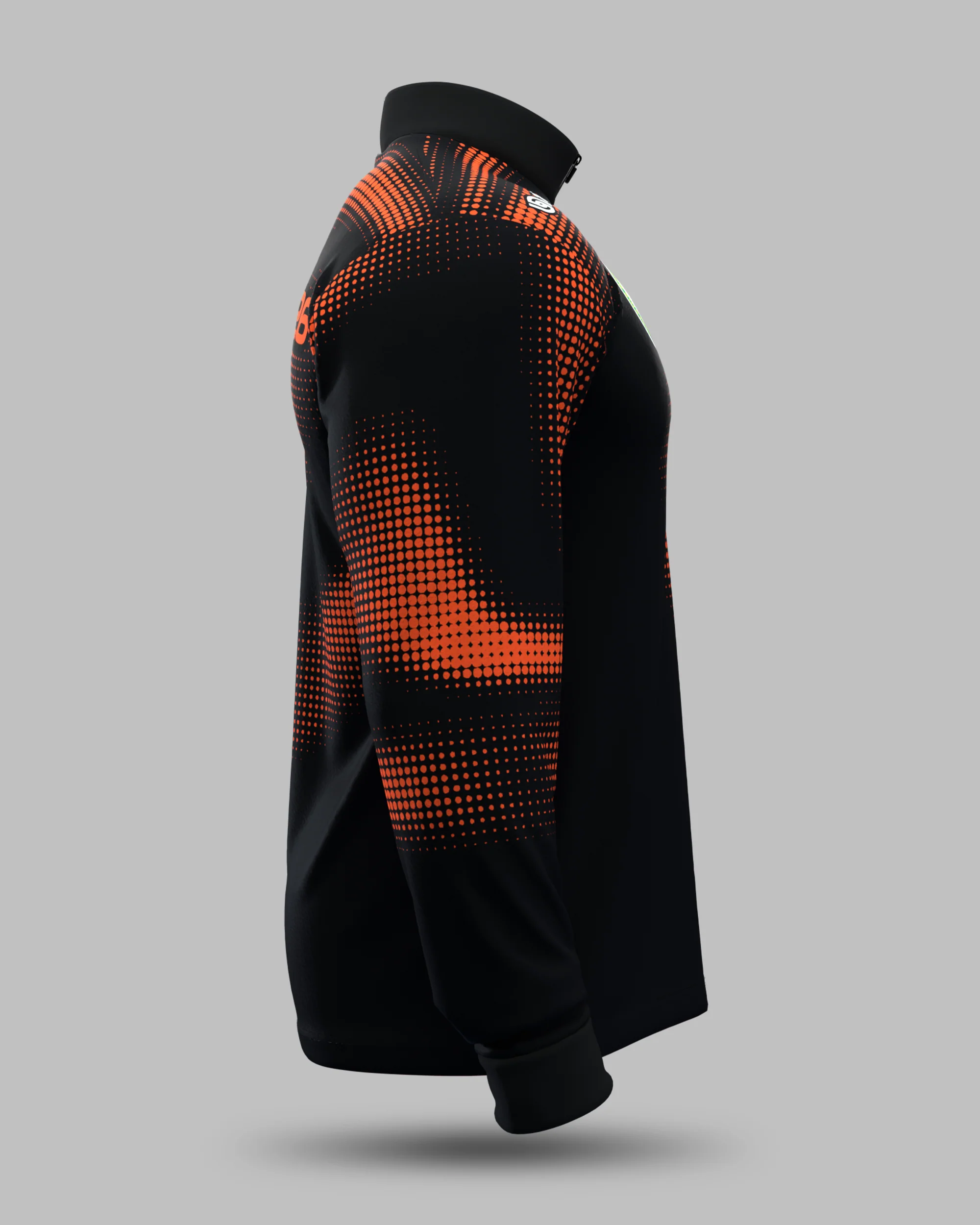 Official 2026 IPA Tour 1/2 Zip Mid Layer (Black/Orange) - Image 4