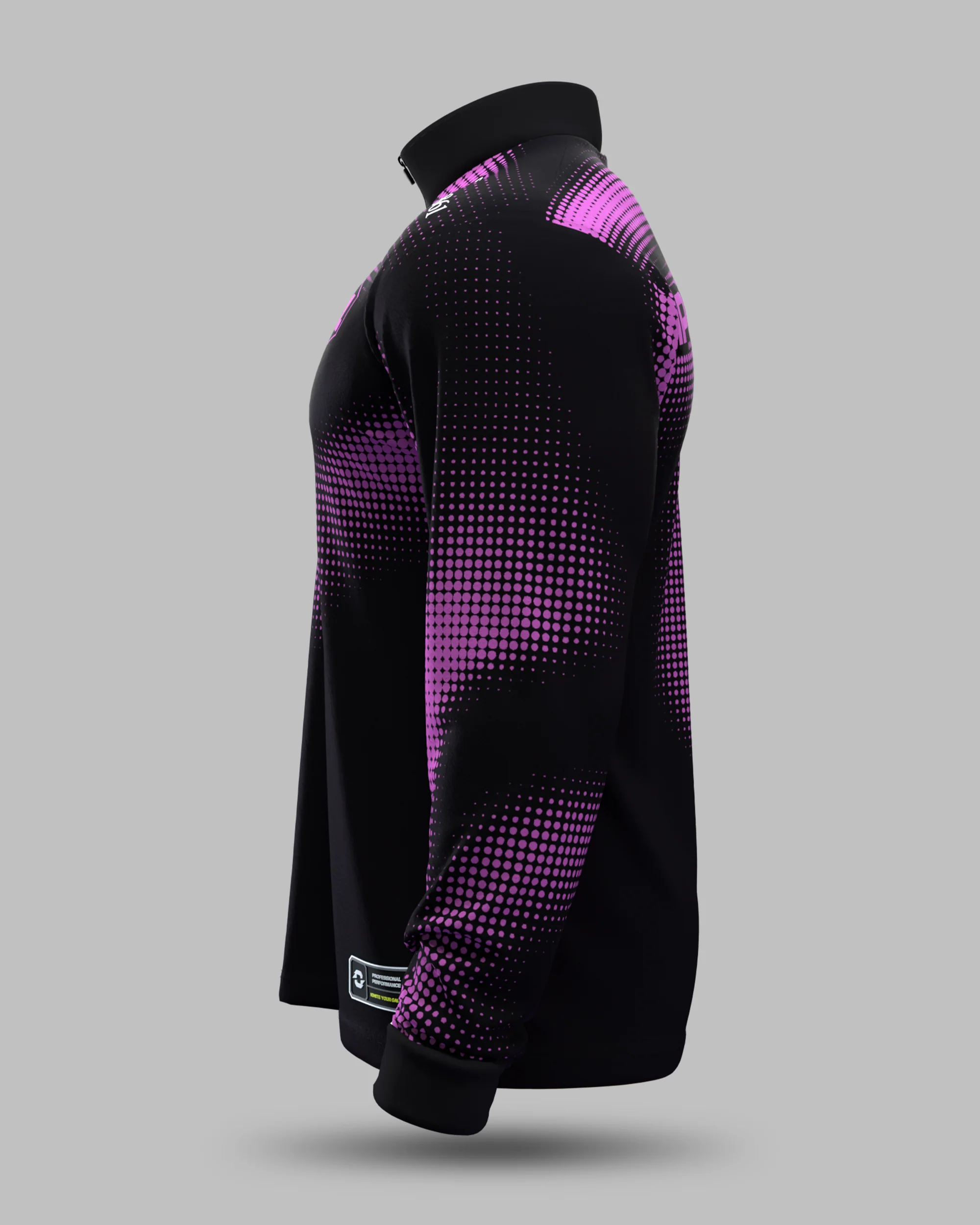 Official 2026 IPA Tour 1/2 Zip Mid Layer (Black/Pink) - Image 3