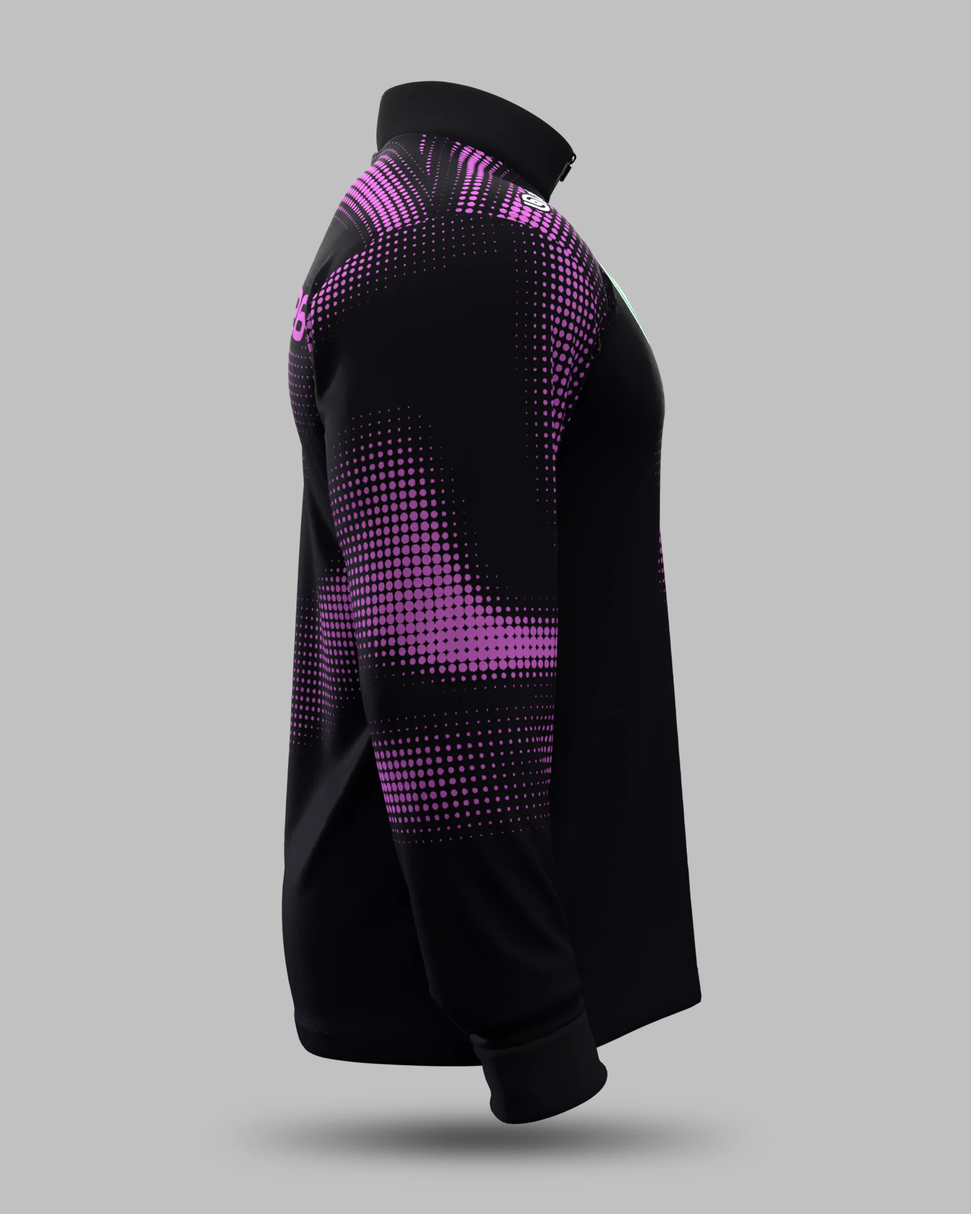 Official 2026 IPA Tour 1/2 Zip Mid Layer (Black/Pink) - Image 4
