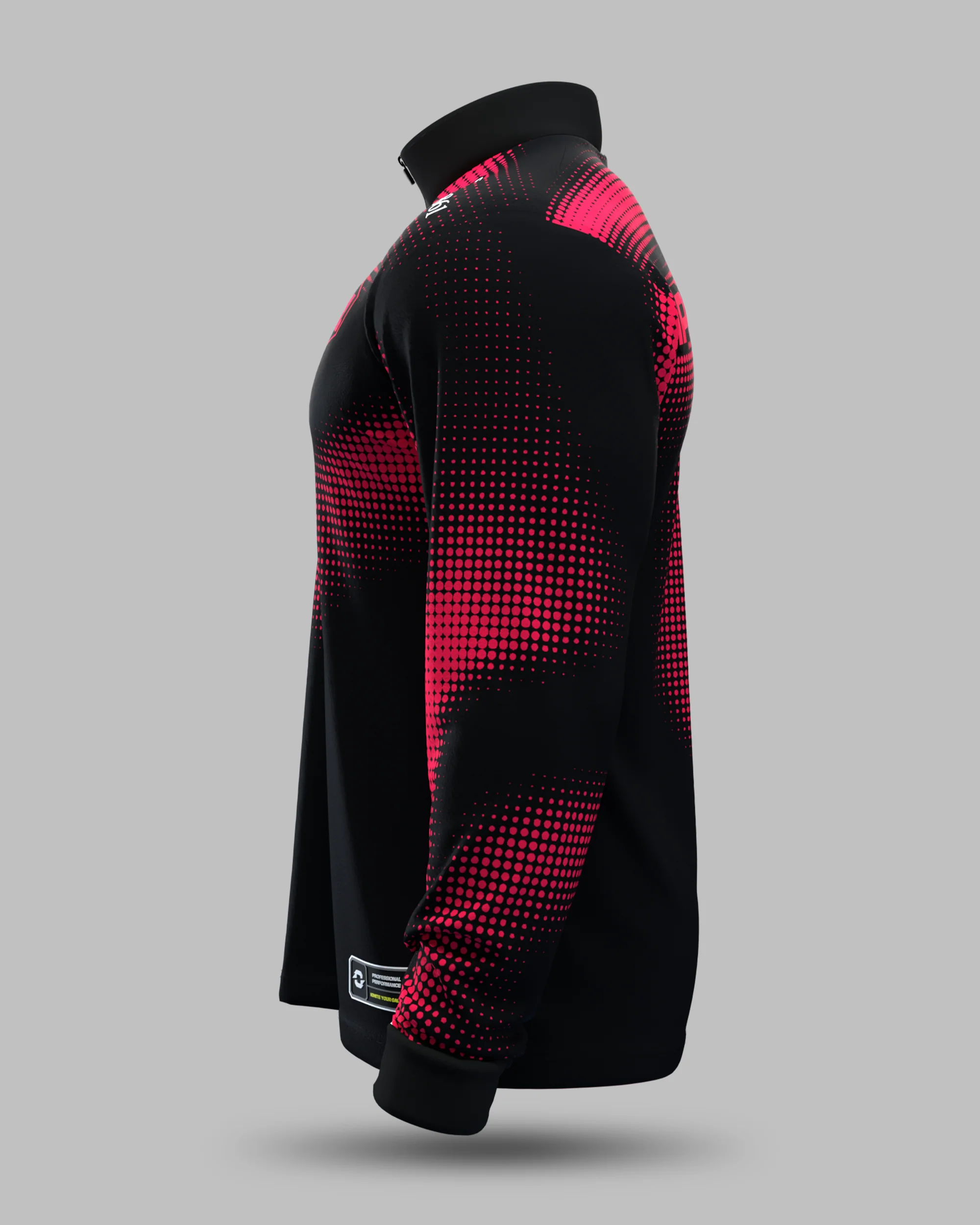 Official 2026 IPA Tour 1/2 Zip Mid Layer (Black/Red) - Image 3
