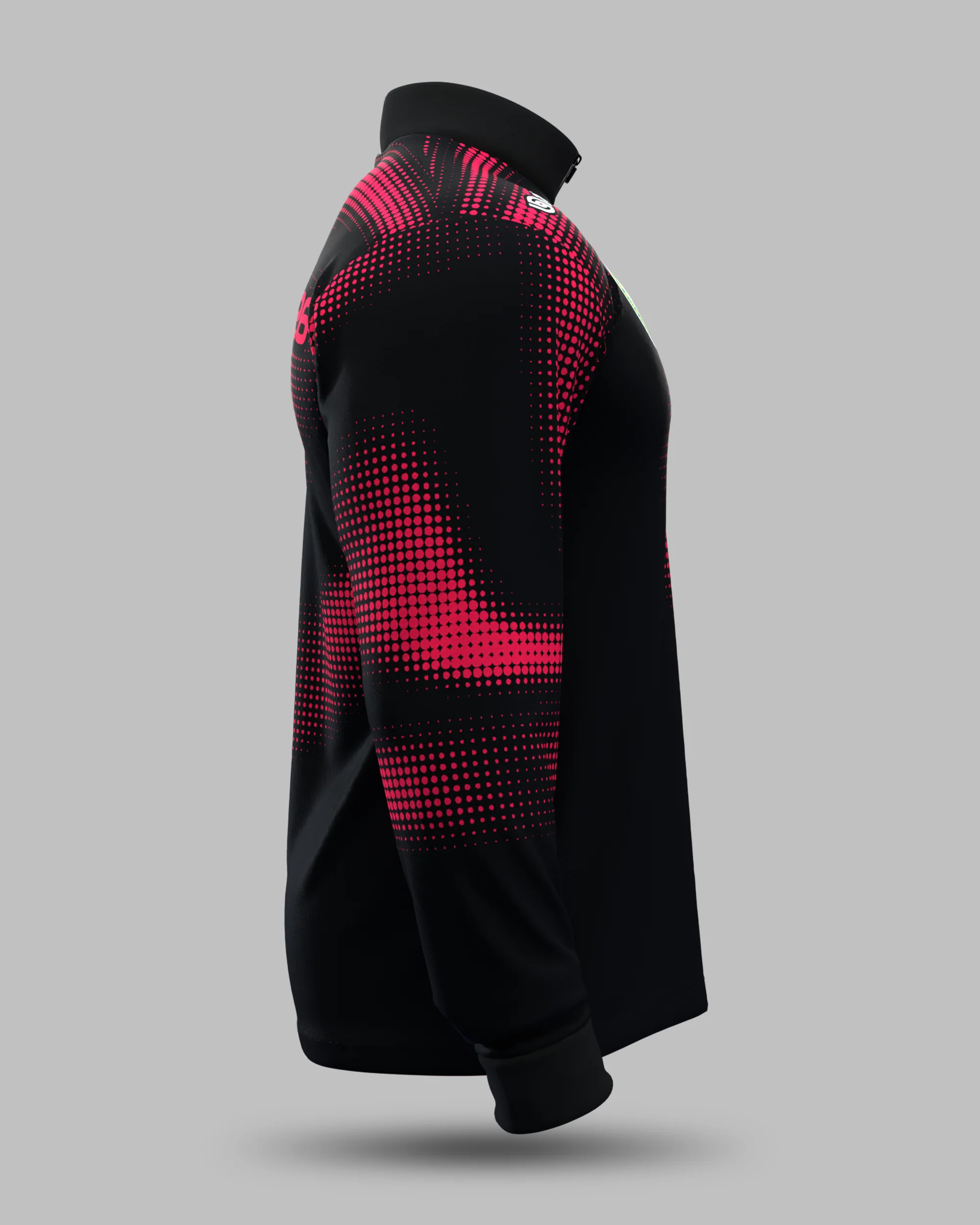 Official 2026 IPA Tour 1/2 Zip Mid Layer (Black/Red) - Image 4