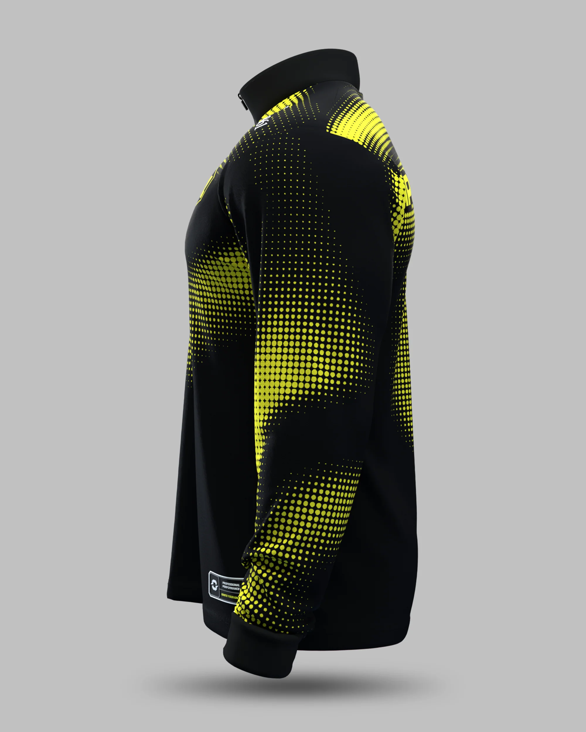 Official 2026 IPA Tour 1/2 Zip Mid Layer (Black/Yellow) - Image 3