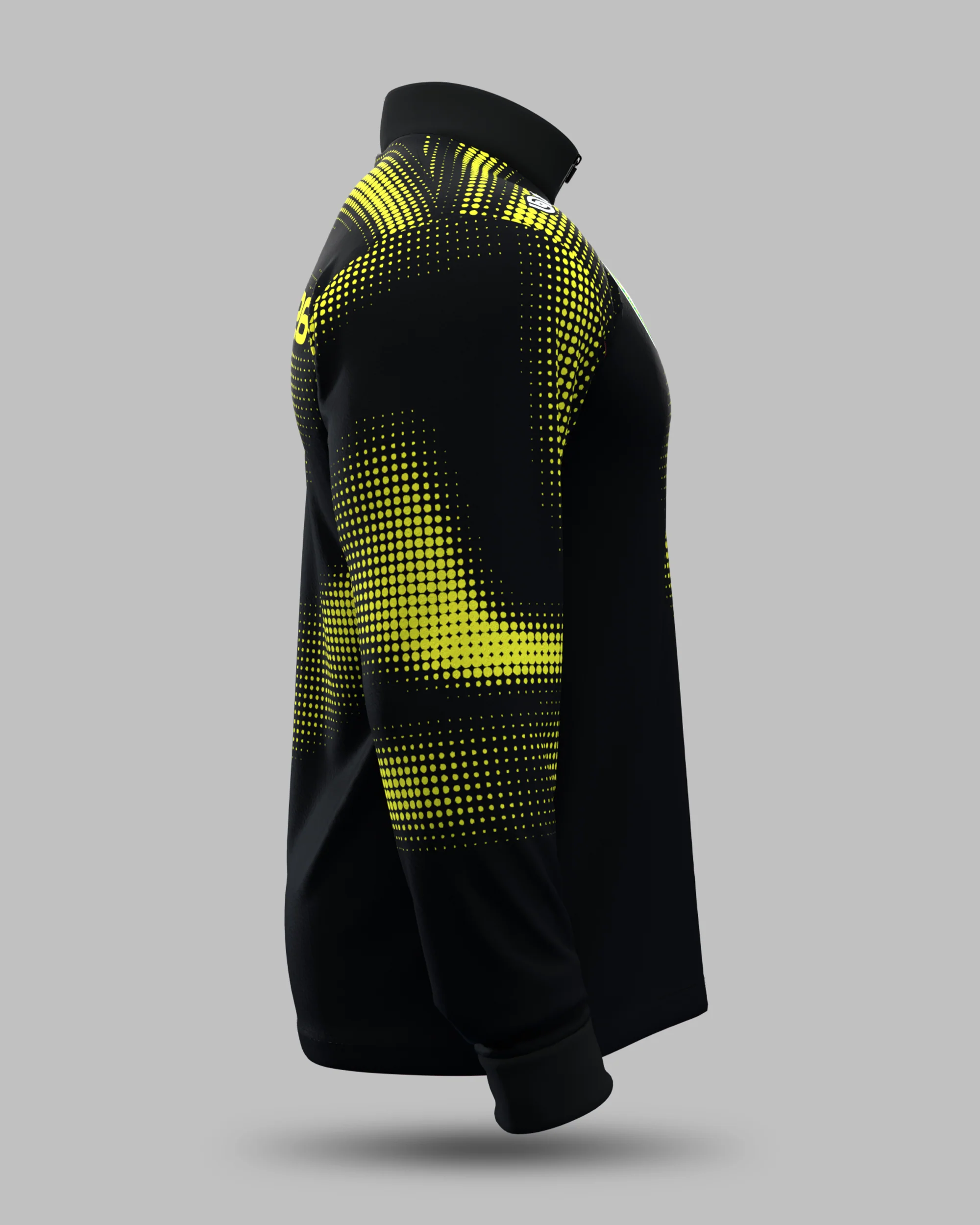 Official 2026 IPA Tour 1/2 Zip Mid Layer (Black/Yellow) - Image 4