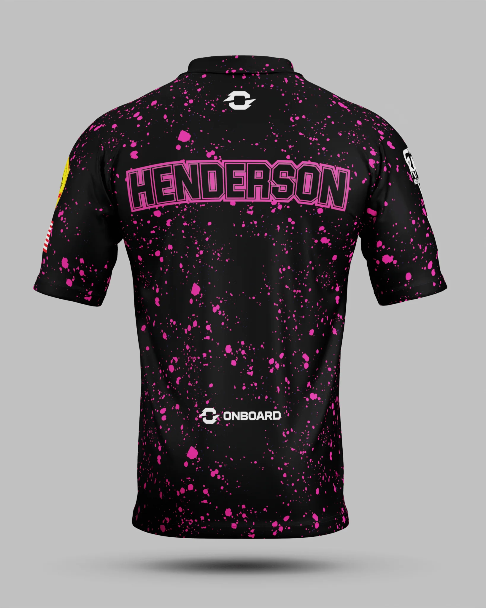 Sam "RYNO" Henderson Black / Pink Polo Jersey - Image 3