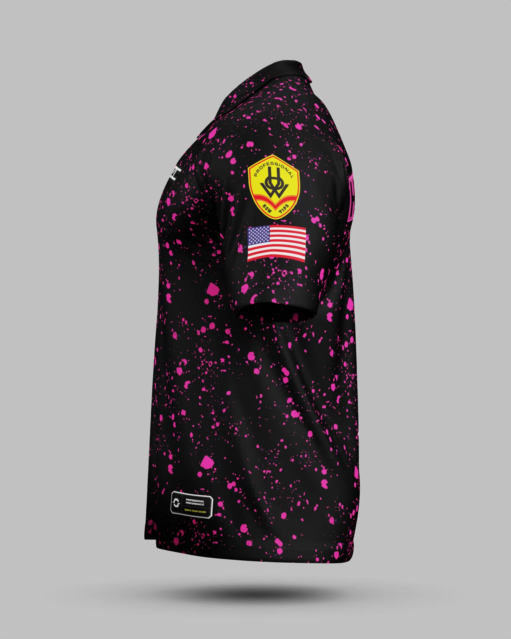 Sam "RYNO" Henderson Black / Pink Polo Jersey - Image 4