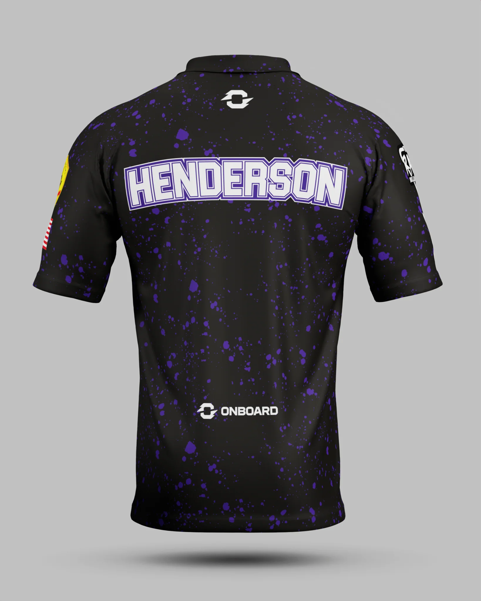 Sam "RYNO" Henderson Black / Purple Polo Jersey - Image 3