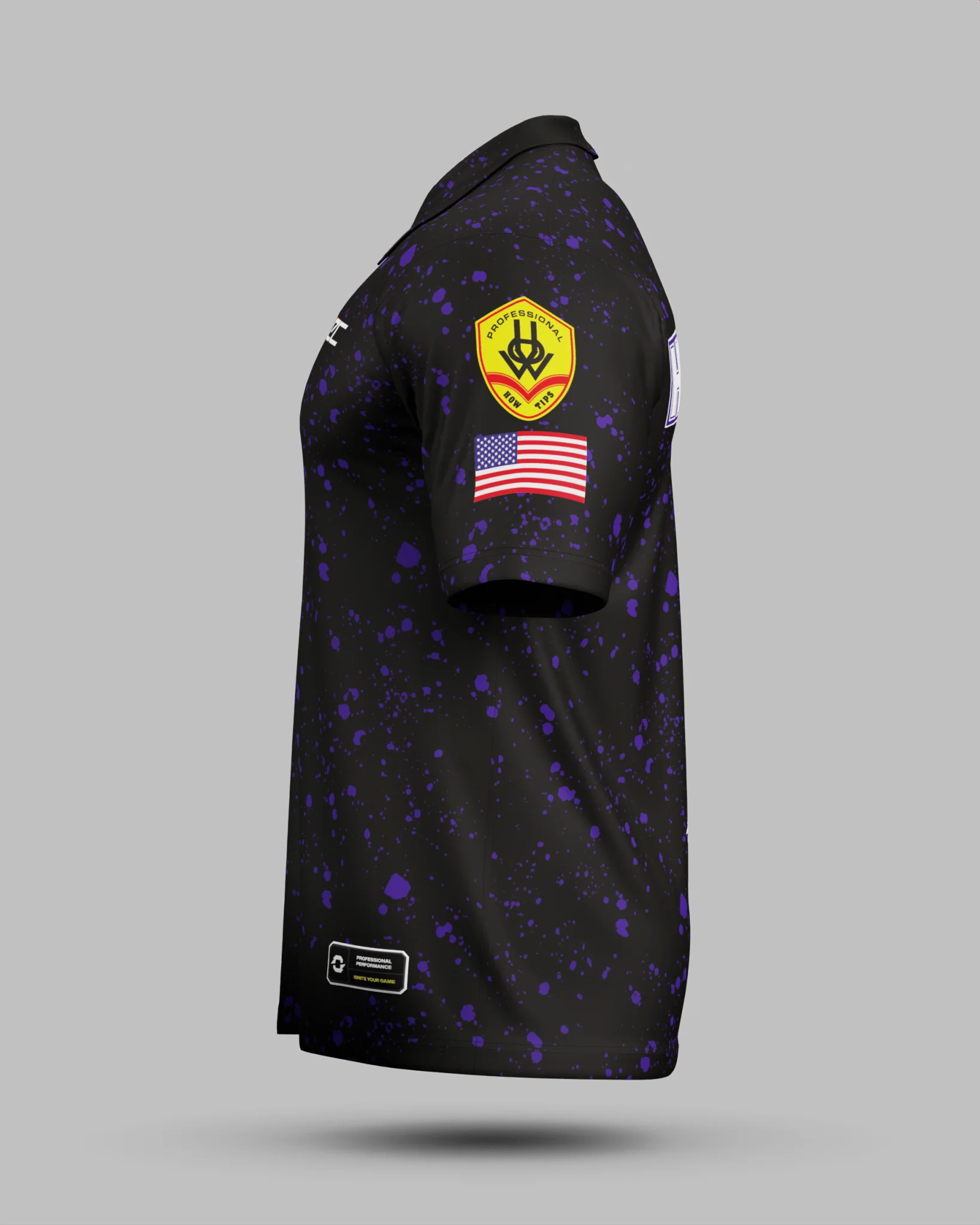 Sam "RYNO" Henderson Black / Purple Polo Jersey - Image 4