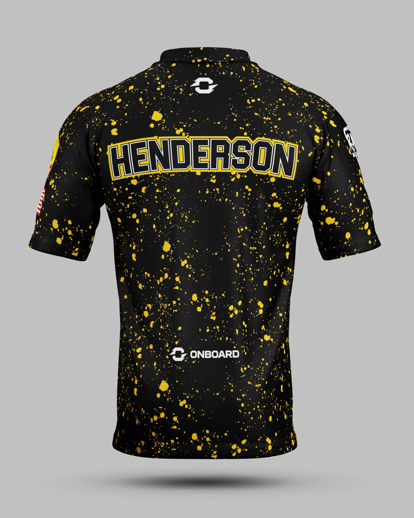 Sam "RYNO" Henderson Black / Yellow Polo Jersey - Image 3