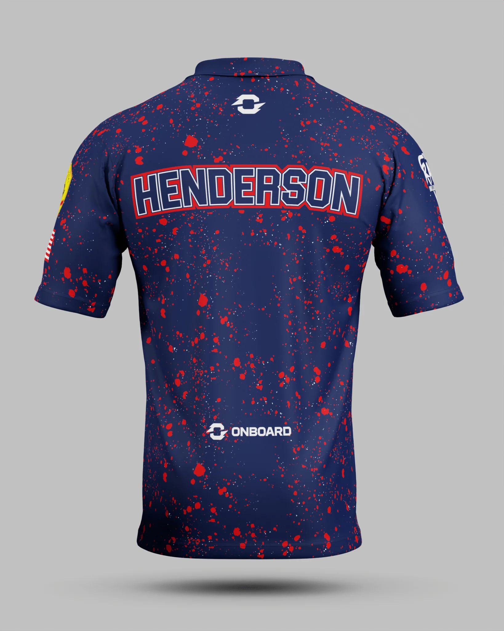 Sam "RYNO" Henderson Navy / Red Polo Jersey - Image 3