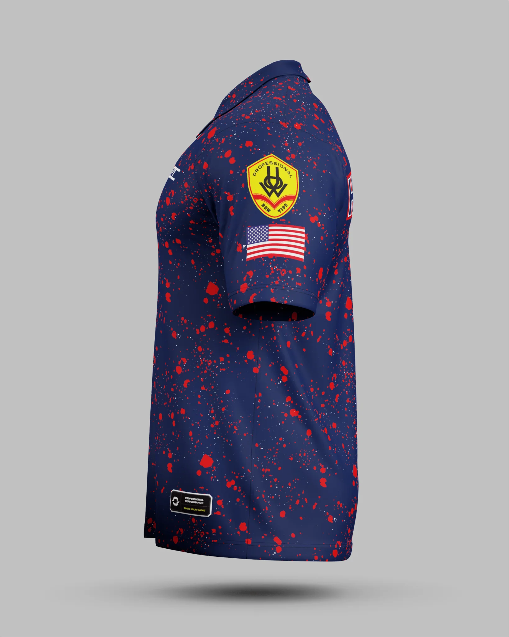 Sam "RYNO" Henderson Navy / Red Polo Jersey - Image 4