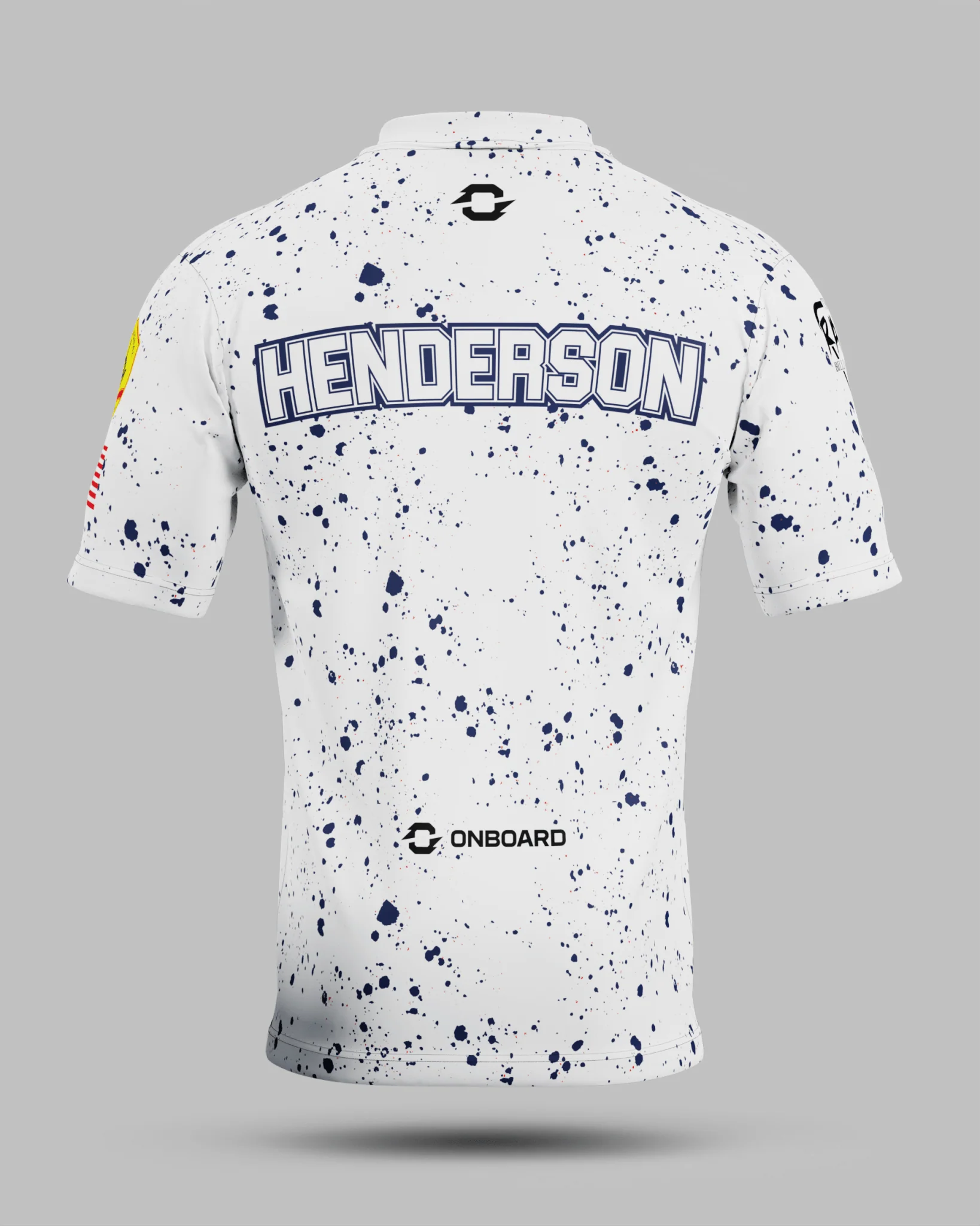 Sam "RYNO" Henderson White / Navy Polo Jersey - Image 3