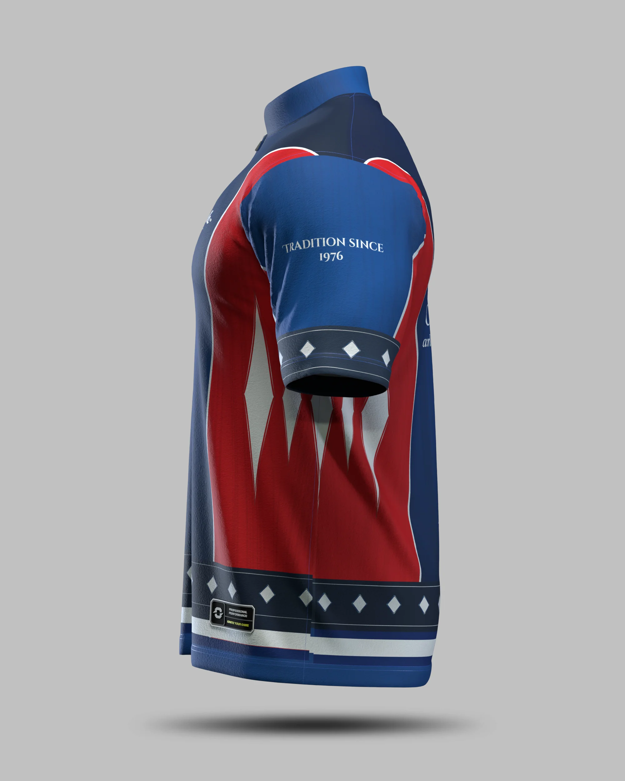 Tascarella Custom Cues Jersey Red & Blue - Image 4