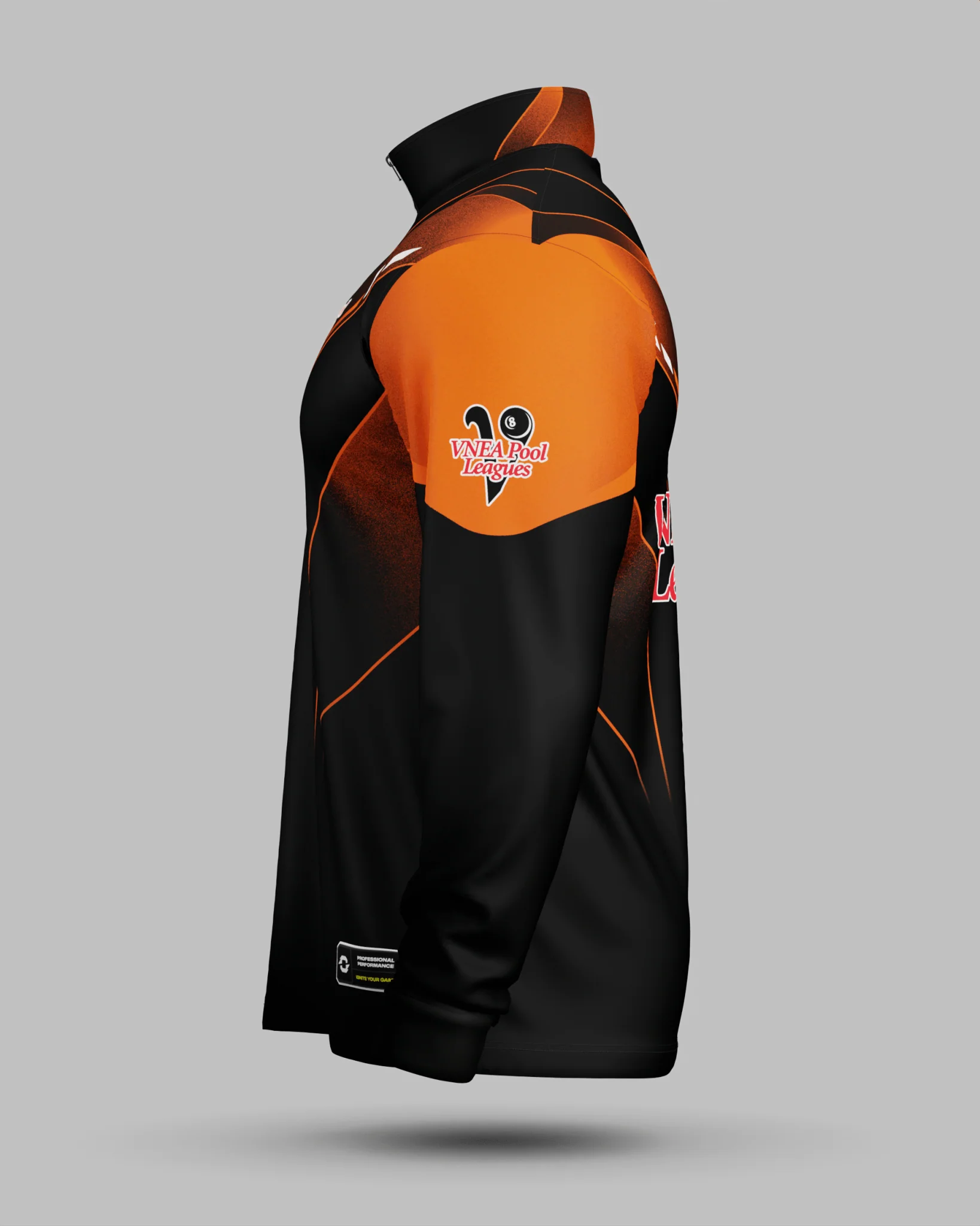 VNEA Storm 1/2 Zip Midlayer Orange - Image 4