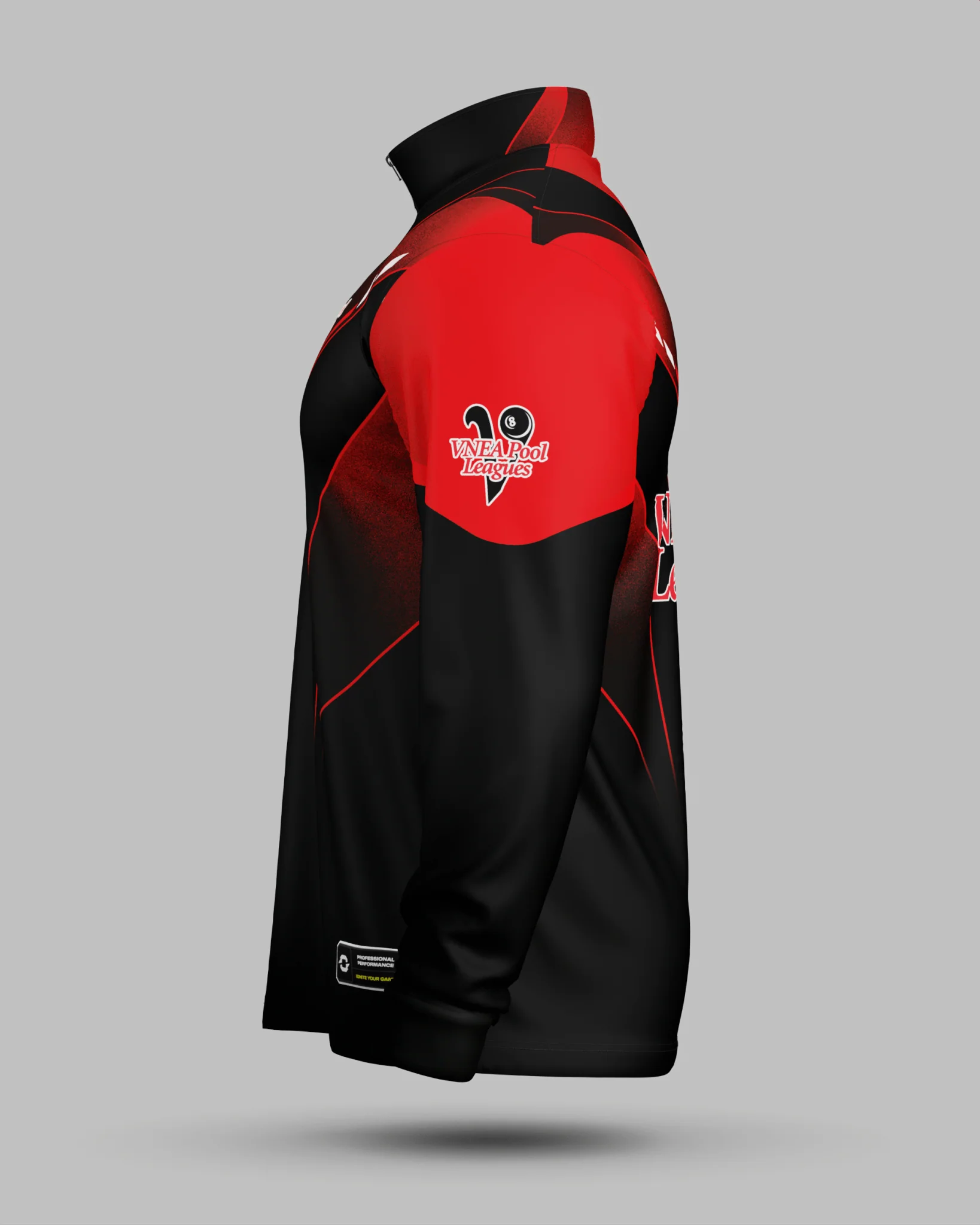 VNEA Storm 1/2 Zip Midlayer Red - Image 4