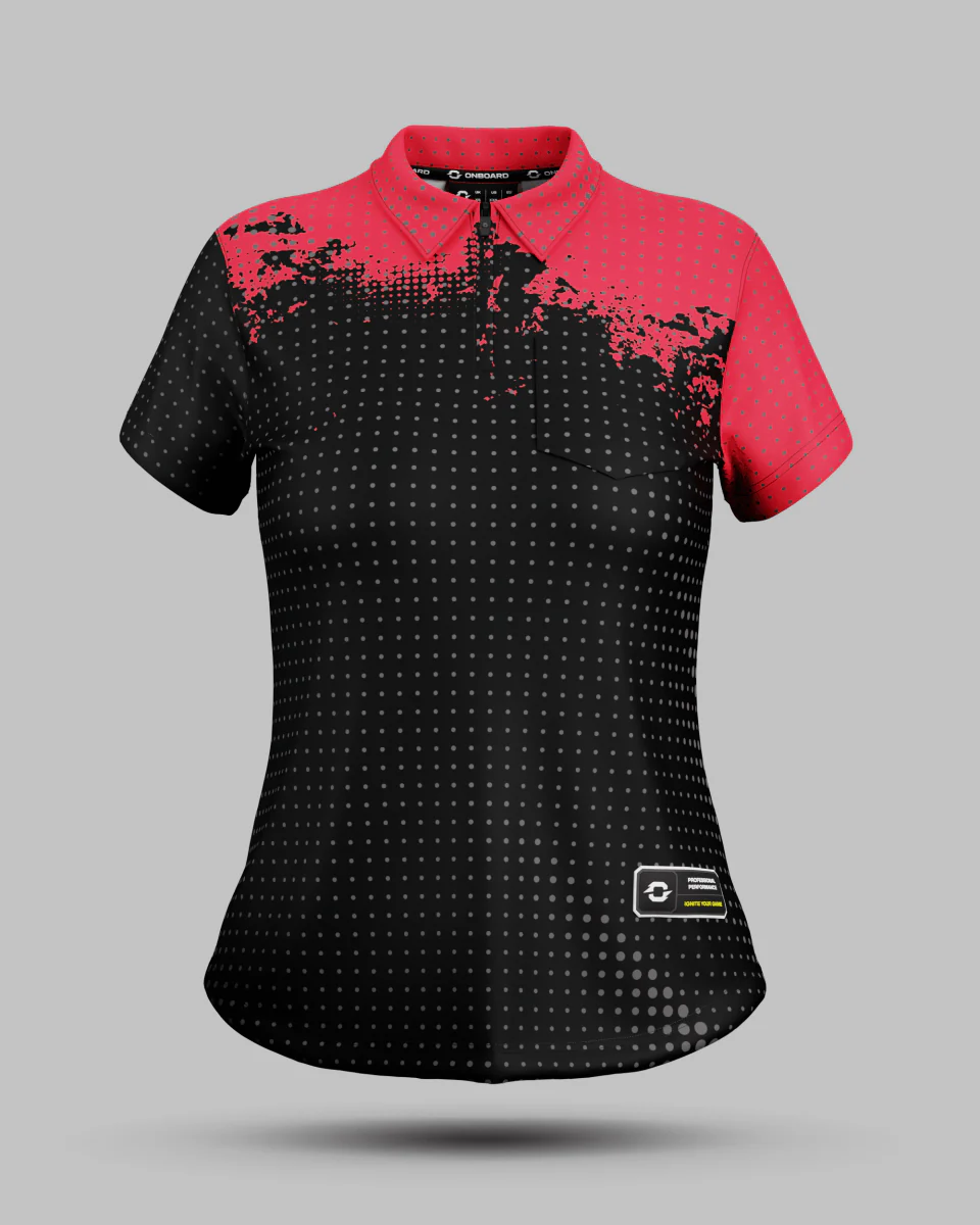 Womens Monaco 1/4 Zip Polo Collar Jersey - Image 21