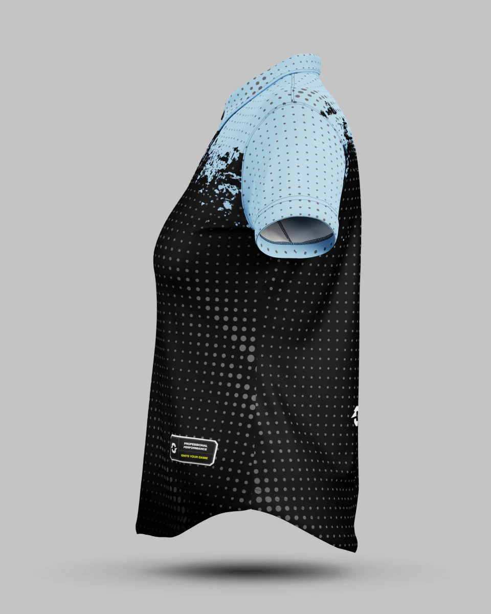 Womens Monaco 1/4 Zip Polo Collar Jersey - Image 4
